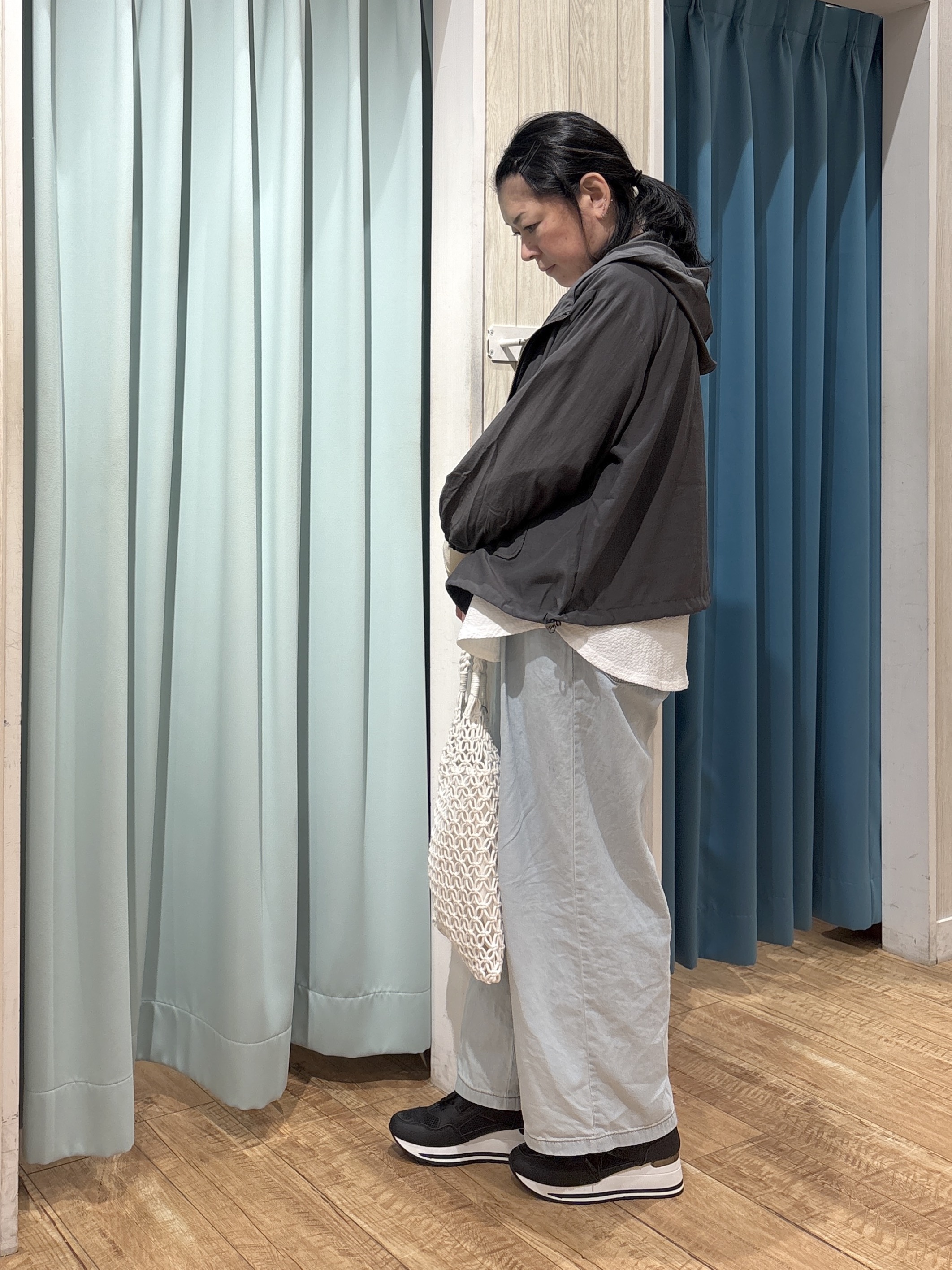 わかさんの「SHOO･LA･RUE｜【洗濯機可】ぽこぽこさらさら アソートTシャツ」を使ったコーディネート
