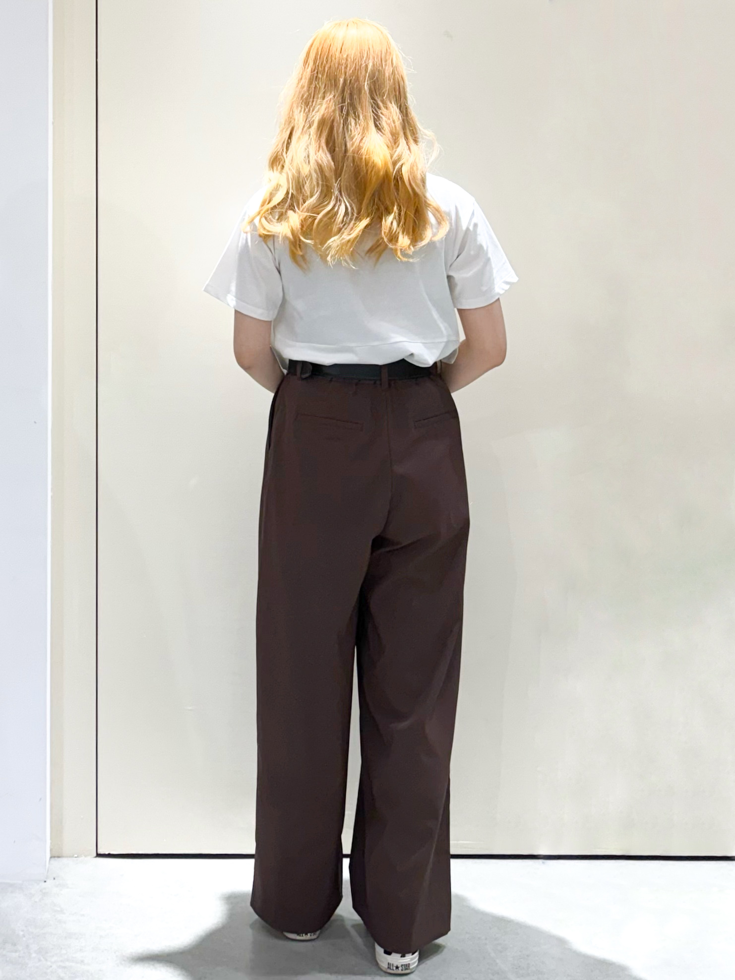 sayaさんの「OPAQUE.CLIP｜【接触冷感】アシメフリルドッキングカットソー《洗濯機OK》」を使ったコーディネート