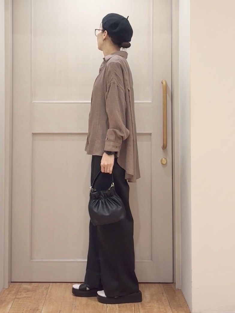 tamuさんの「SHOO･LA･RUE｜【ネックアソート/洗濯機可】テレコ5分袖トップス」を使ったコーディネート