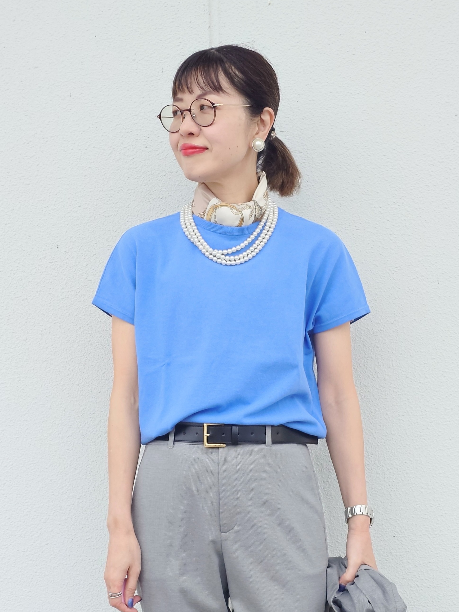 MUTSUKOさんの「UNTITLED｜【UV/接触冷感/スーツ】ジャージテーラードジャケット」を使ったコーディネート