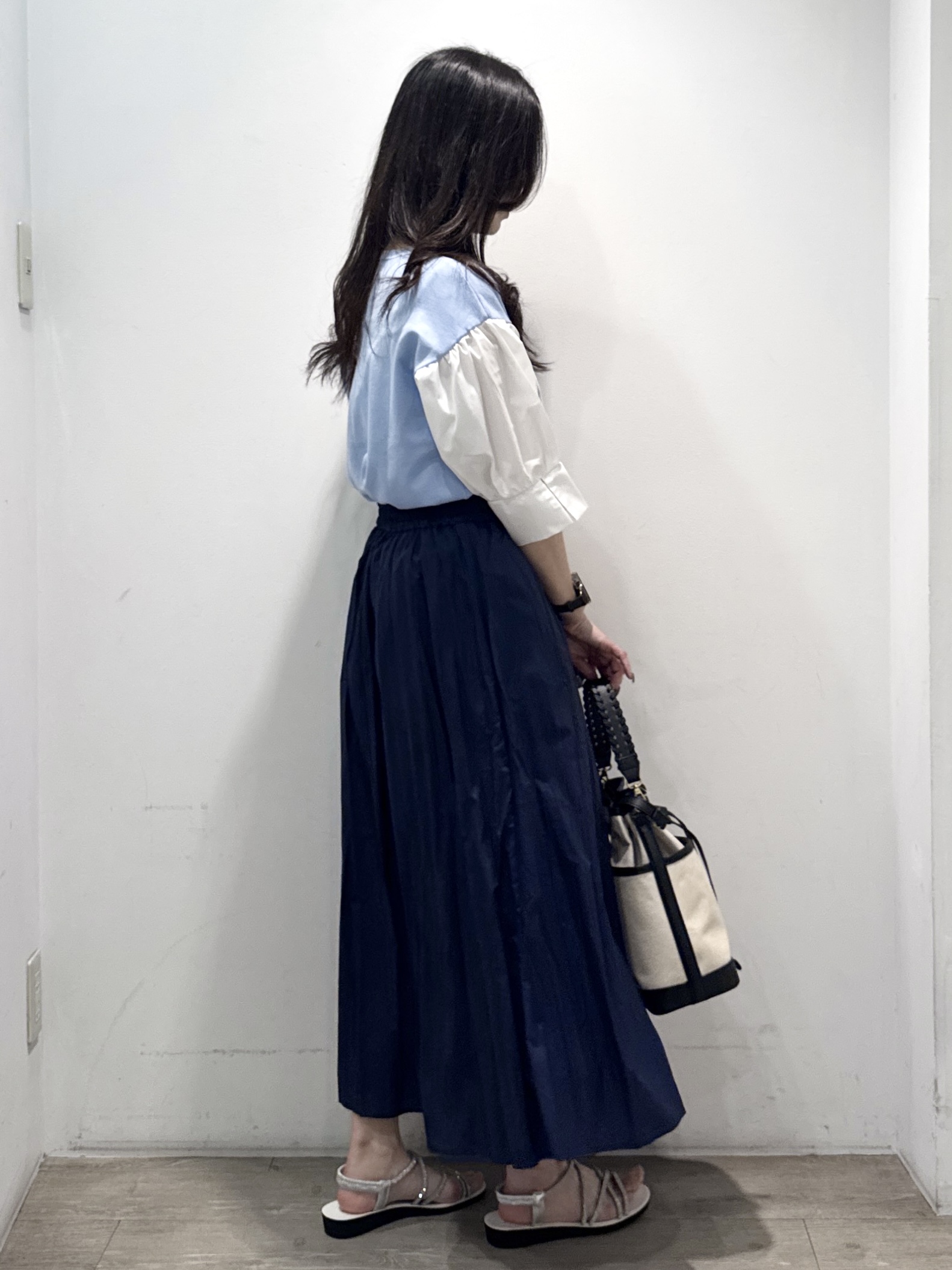 yuicciさんの「OPAQUE.CLIP｜ボリュームスリーブドッキングニット」を使ったコーディネート