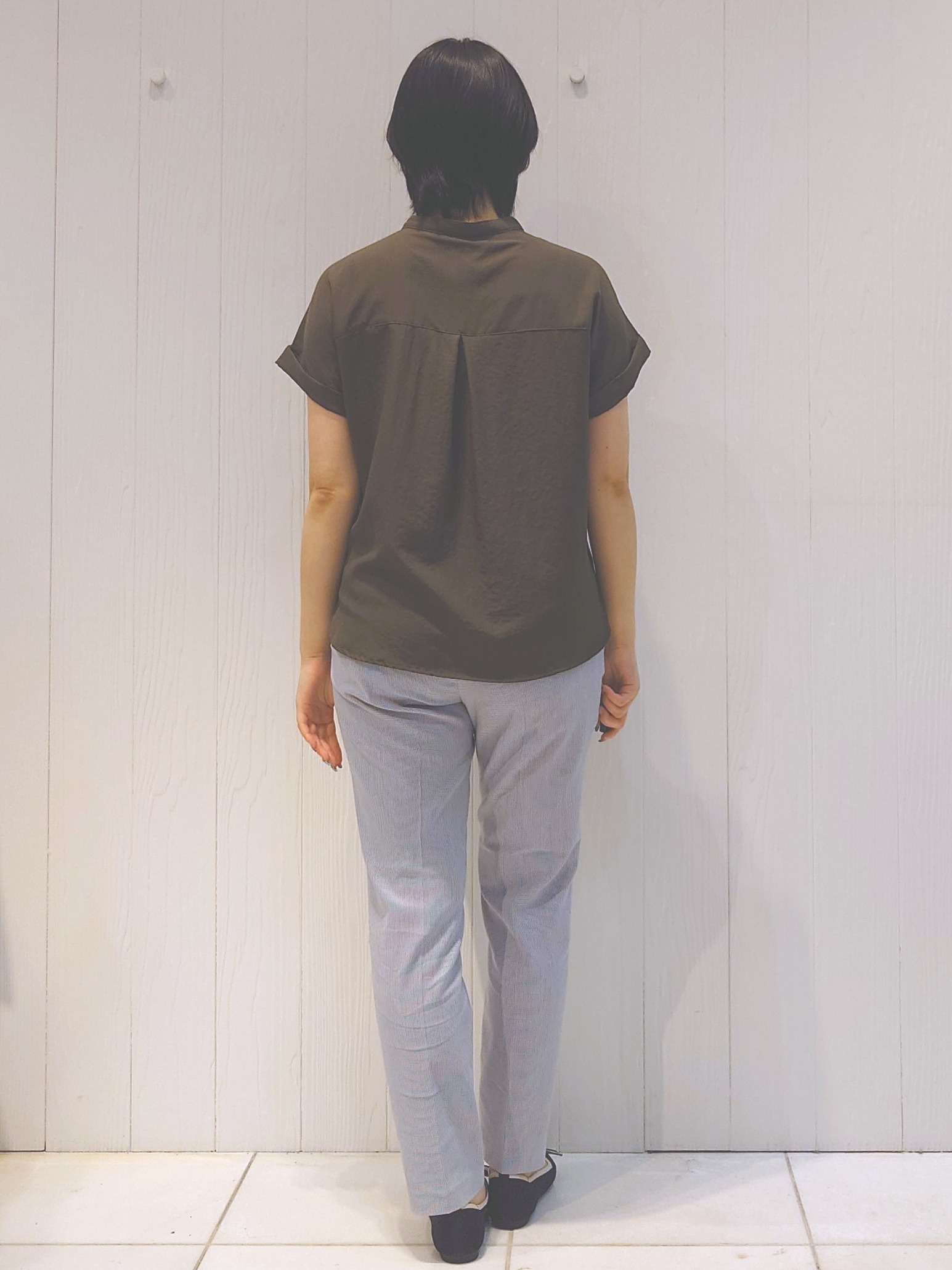 haruさんの「index｜【接触冷感】ダブルポケットスキッパーブラウス《吸水速乾／防シワ／洗濯機OK／S～3L／7col》」を使ったコーディネート