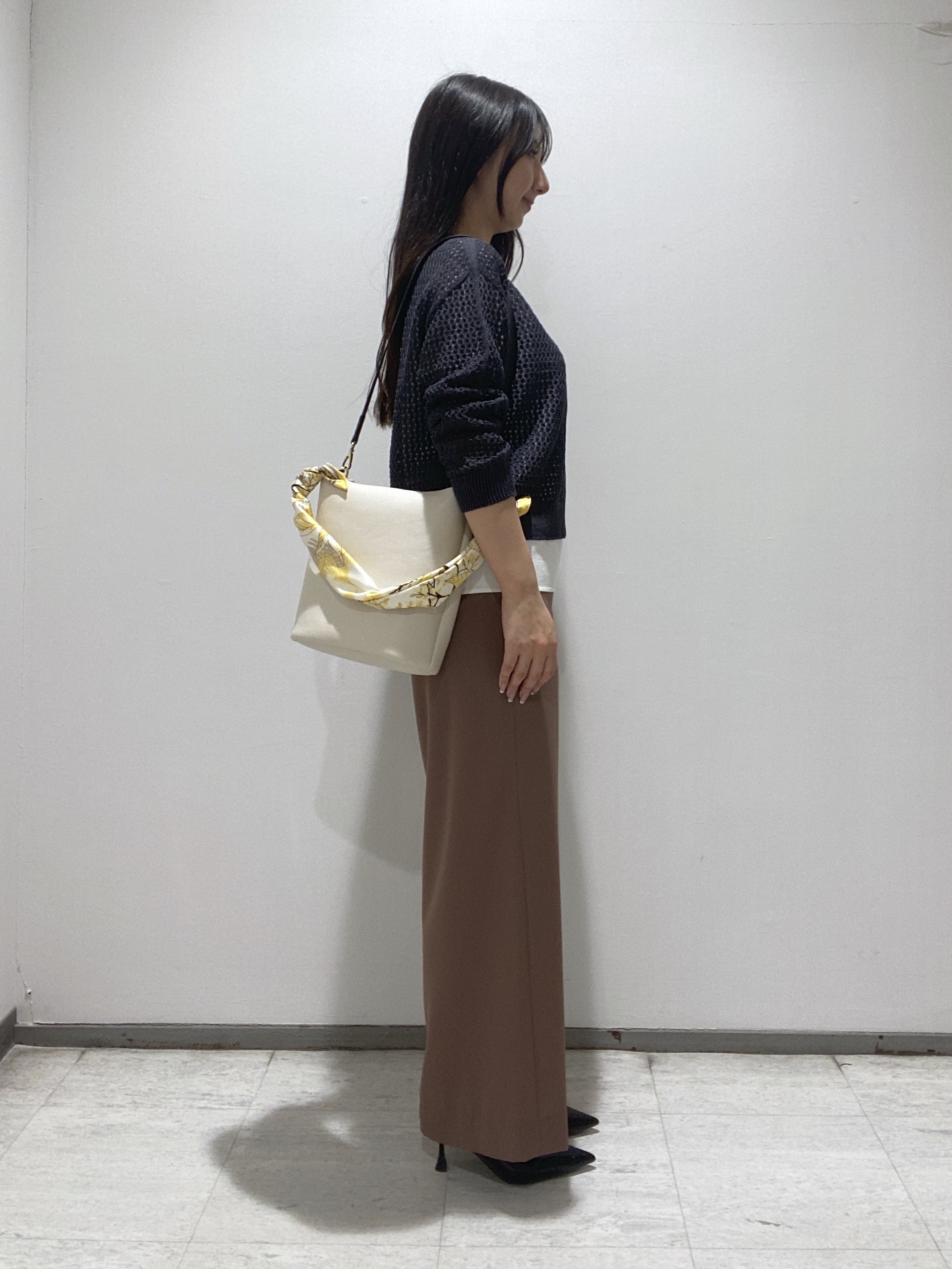 meiさんの「INDIVI｜【接触冷感／透湿／着る日傘】ドルマントップス」を使ったコーディネート