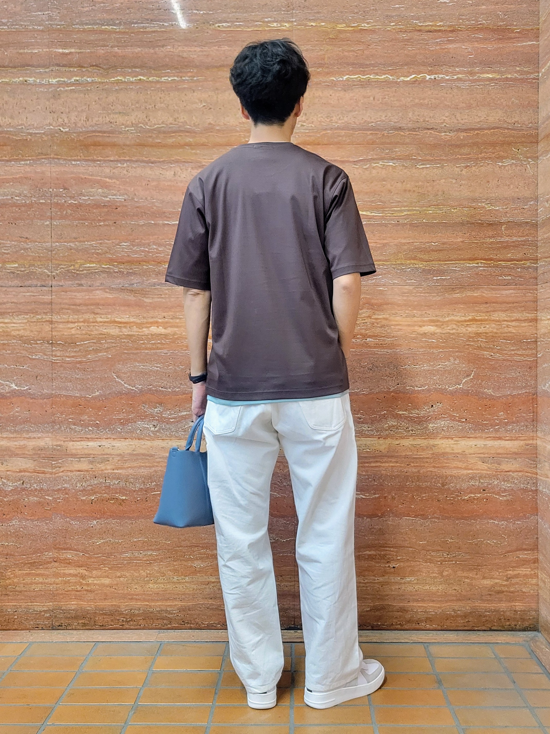 piroyaさんの「TAKEO KIKUCHI｜【BOWLER HAT LABEL】アイスクリアコットンボーラーハットウォーカー 半袖ポケT」を使ったコーディネート
