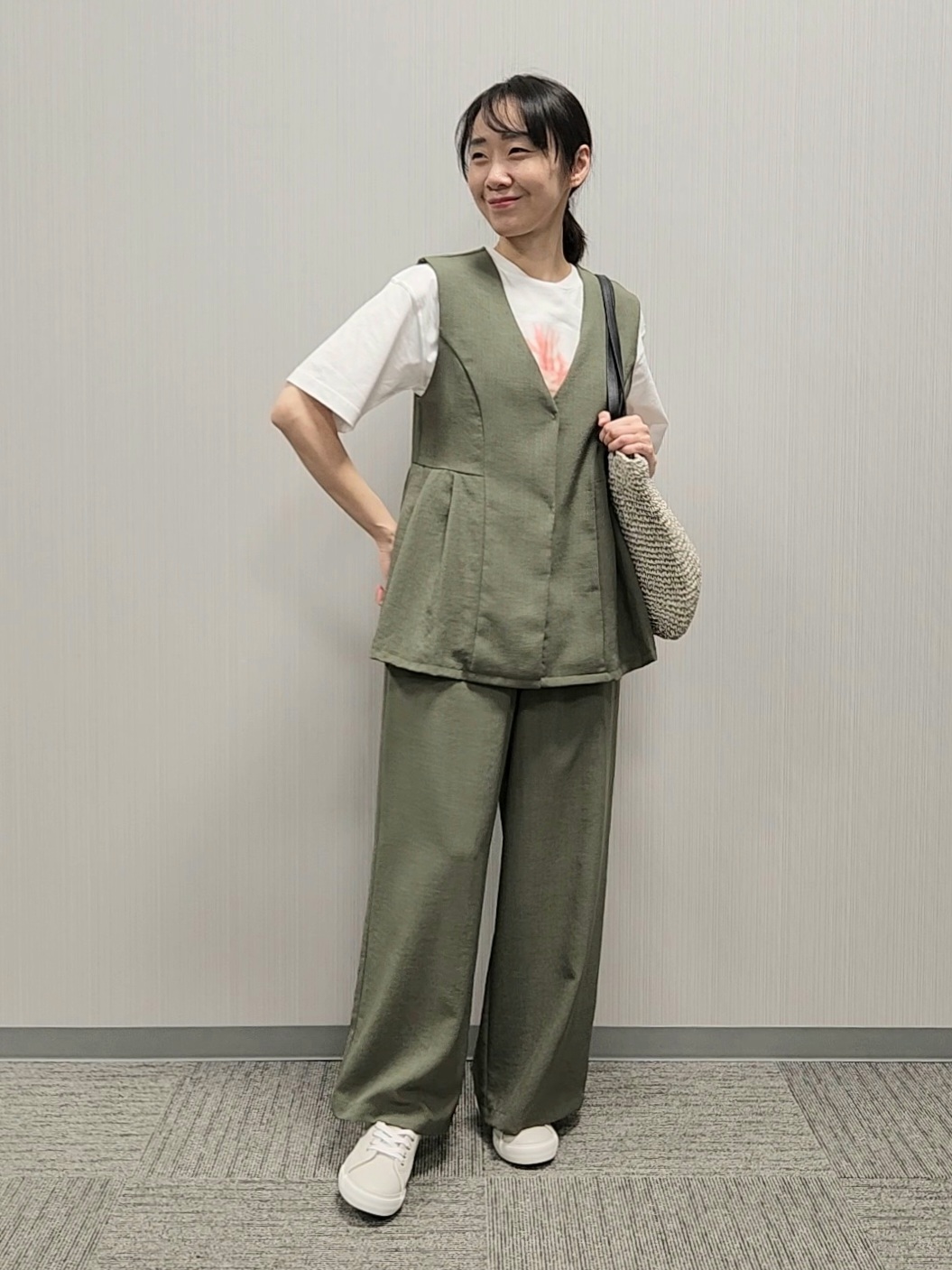 naraさんの「Dessin｜【洗える】オーガニック天竺フォトTシャツ」を使ったコーディネート