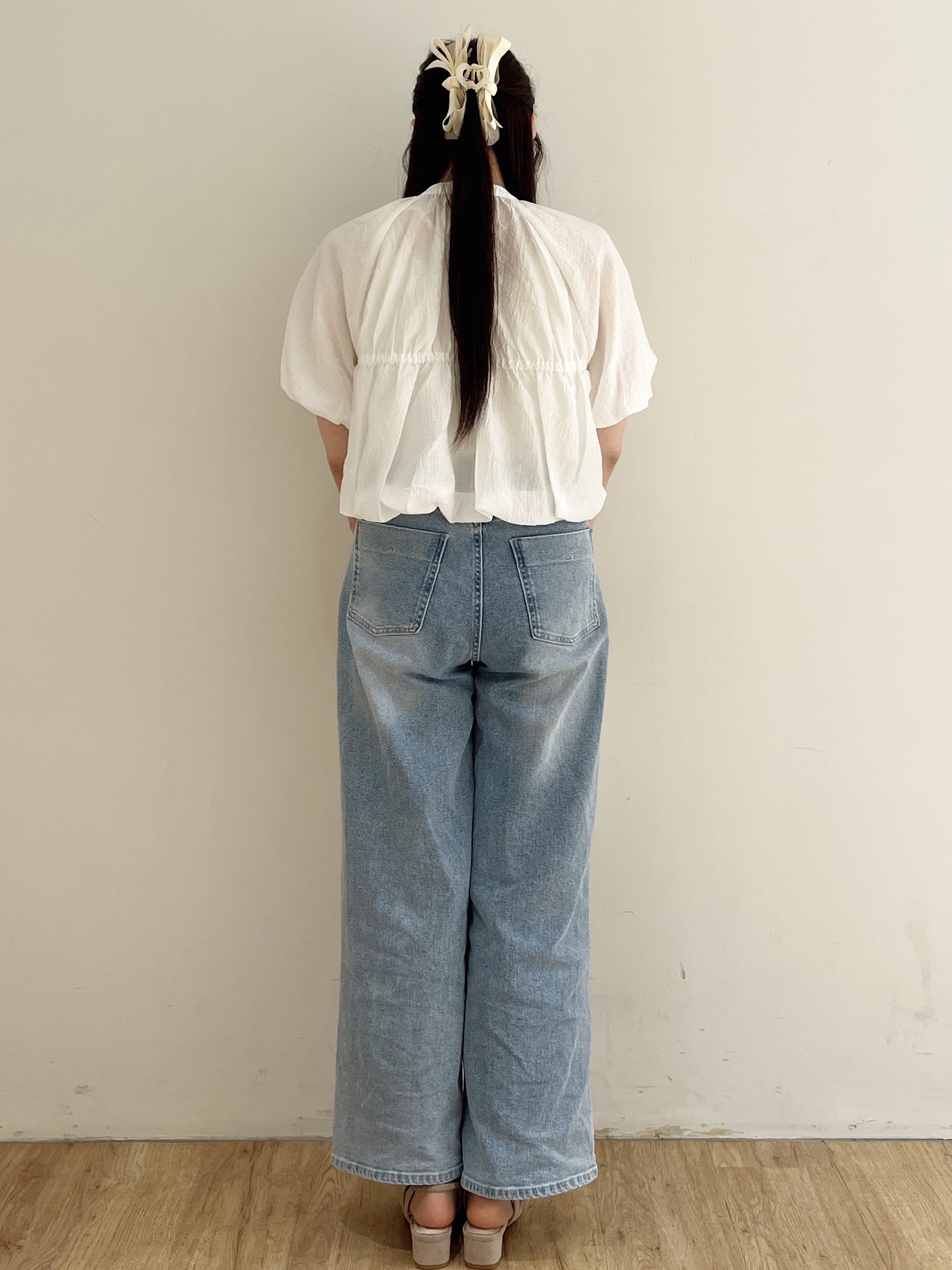 yukikaさんの「OPAQUE.CLIP｜バルーンデザインブラウス【洗濯機OK】」を使ったコーディネート