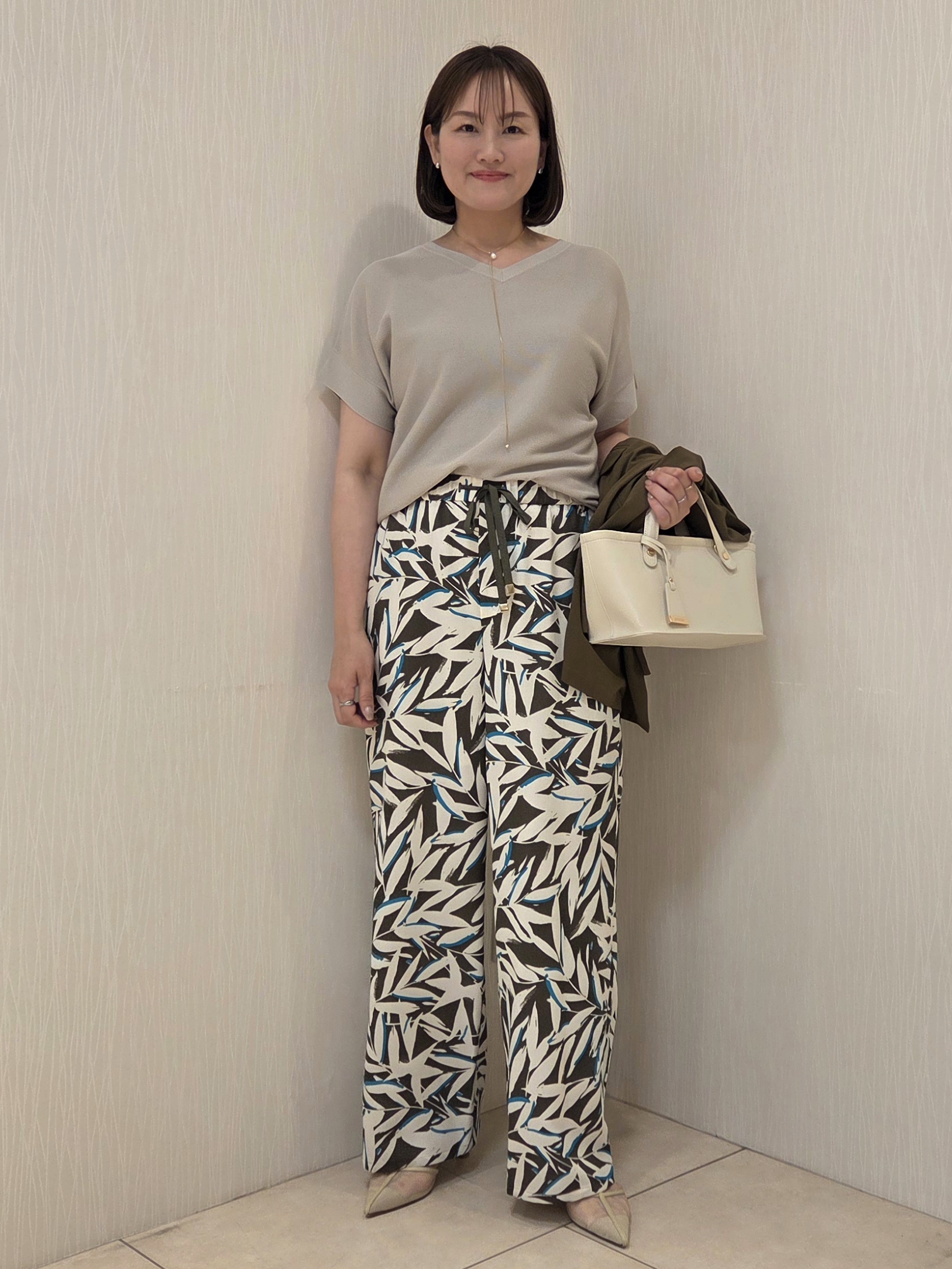 naokoさんの「UNTITLED｜◆【セットアップ可/接触冷感/通気性】ドライシアーダブルジャケット」を使ったコーディネート