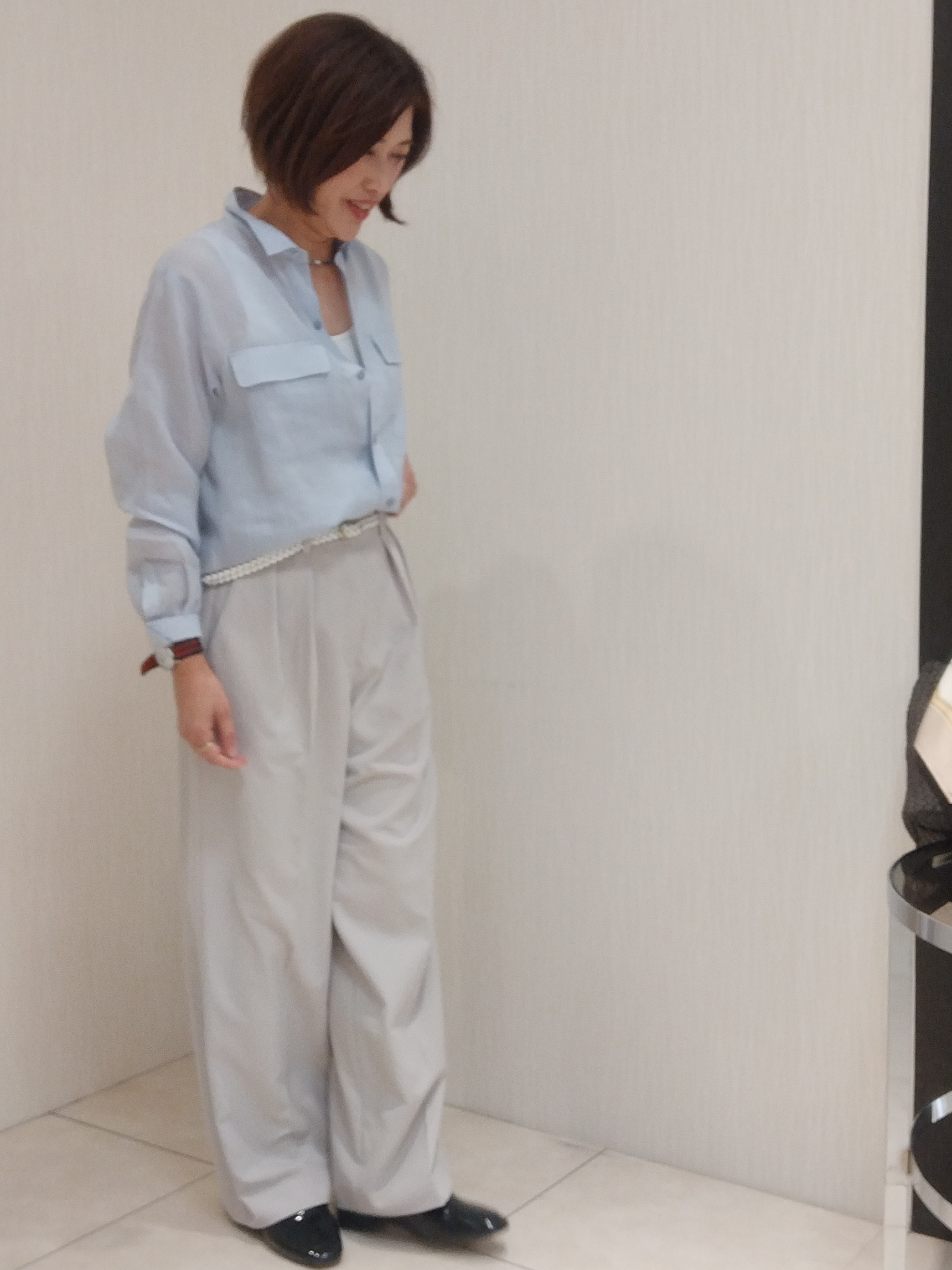 u&minus;macoさんの「UNTITLED｜【古畑星夏さん着用/接触冷感】ドライタッチシャツ」を使ったコーディネート