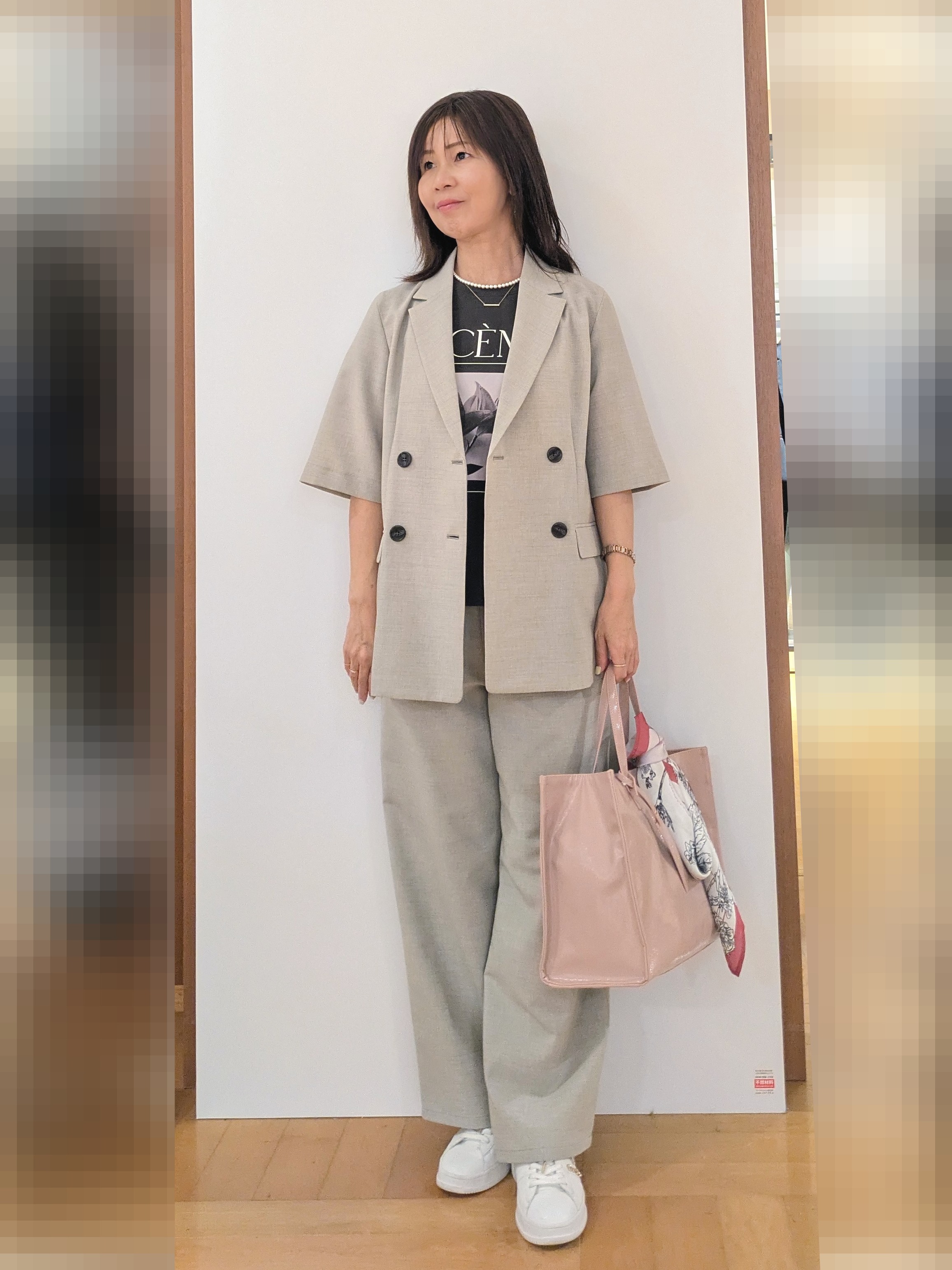 laverさんの「UNTITLED｜【接触冷感】ドライタッチシャツ」を使ったコーディネート