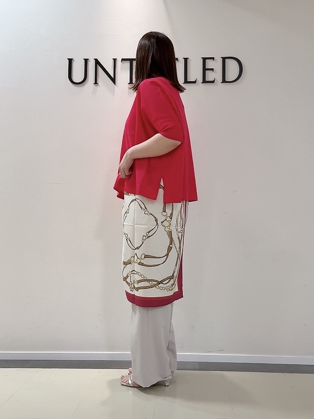 YUIさんの「UNTITLED｜【アンサンブル可/洗える】シアーレーヨンニット」を使ったコーディネート