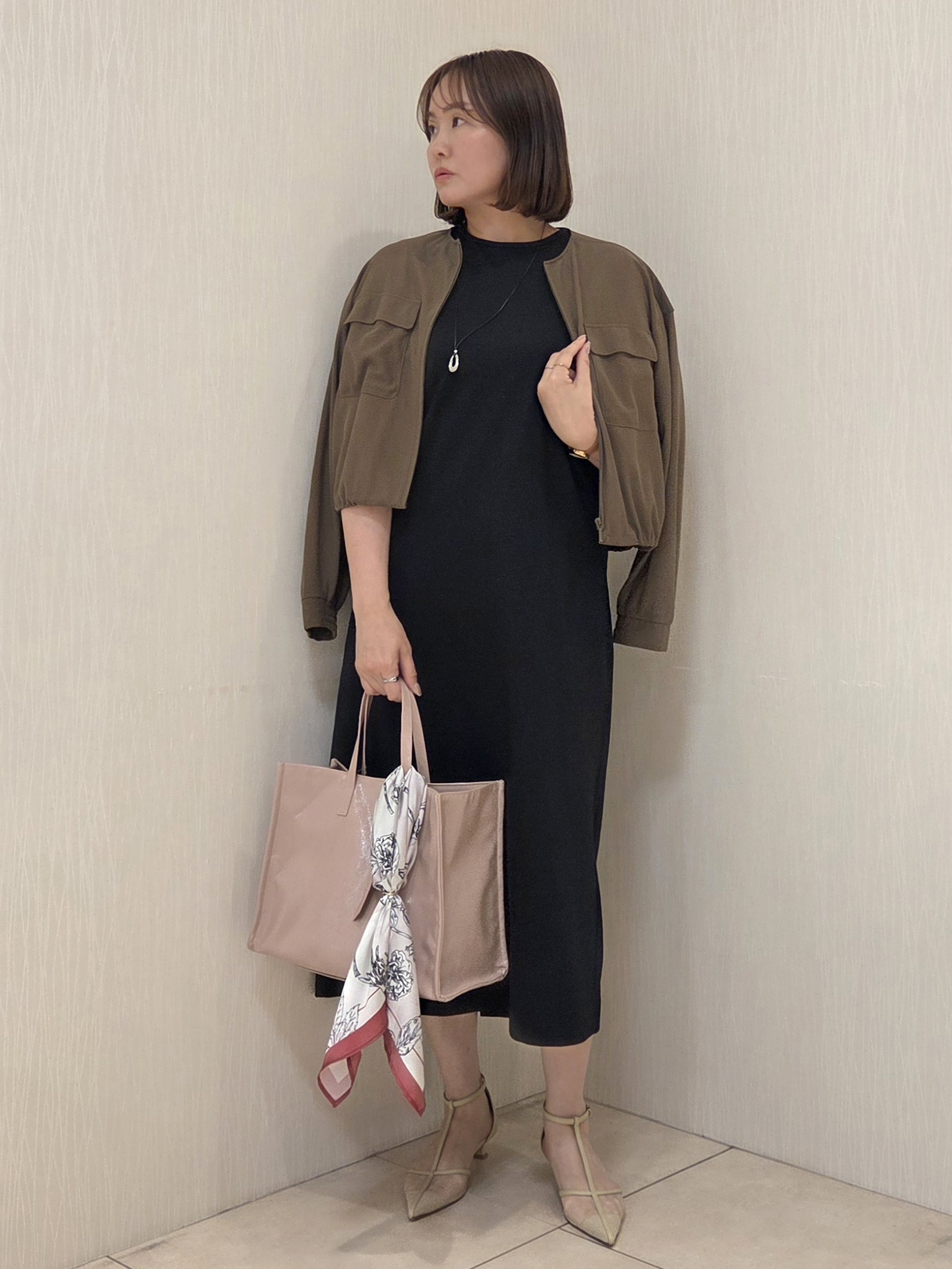 naokoさんの「UNTITLED｜◆【古畑星夏さん着用/洗える】シアーブルゾン」を使ったコーディネート
