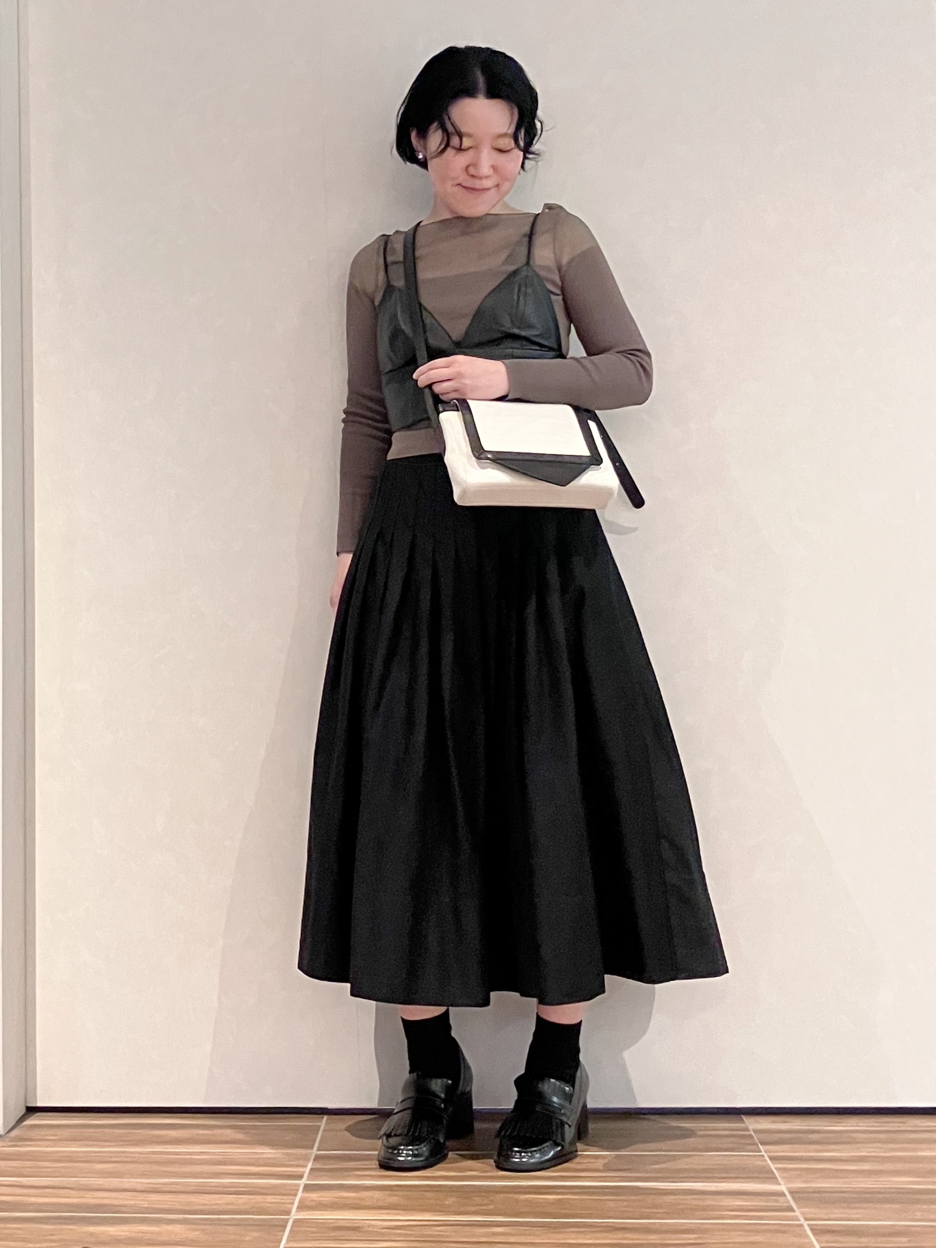 Cさんの「HIROKO HAYASHI｜TRIS（トリス）ショルダーバッグS」を使ったコーディネート