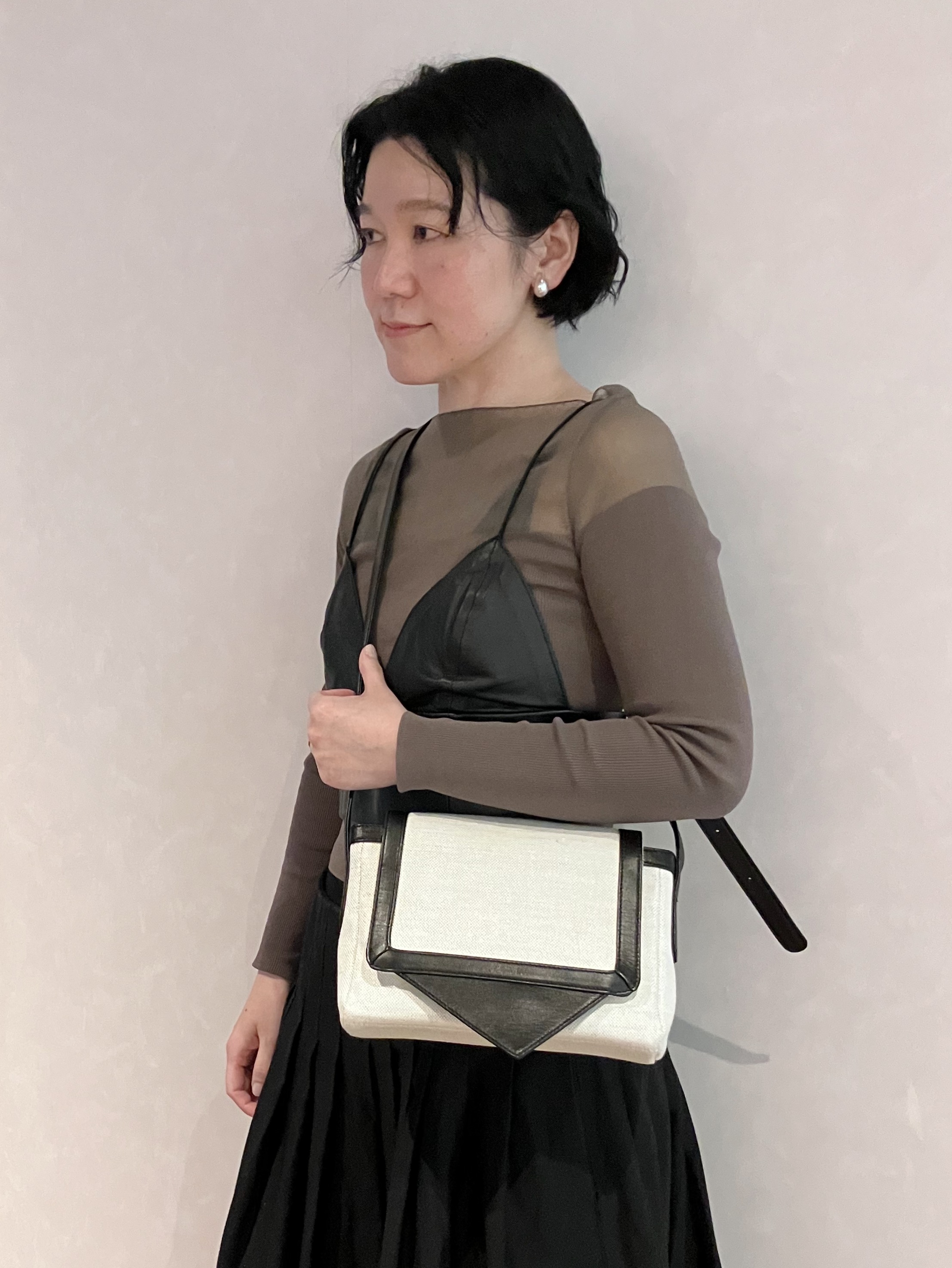 Cさんの「HIROKO HAYASHI｜TRIS（トリス）ショルダーバッグS」を使ったコーディネート