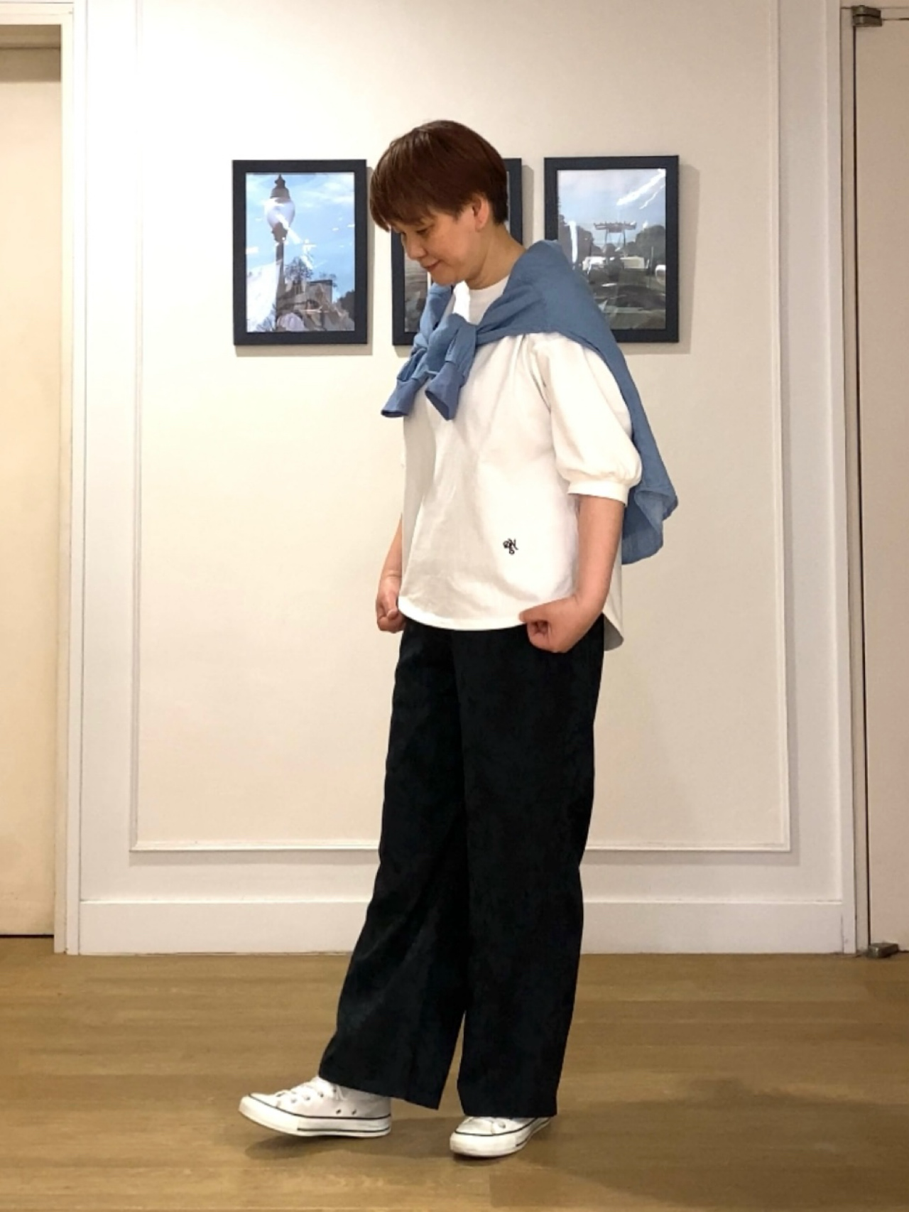 Hiroさんの「Dessin｜【セットアップ可/洗える】2オンスシアーデニムシャツ」を使ったコーディネート