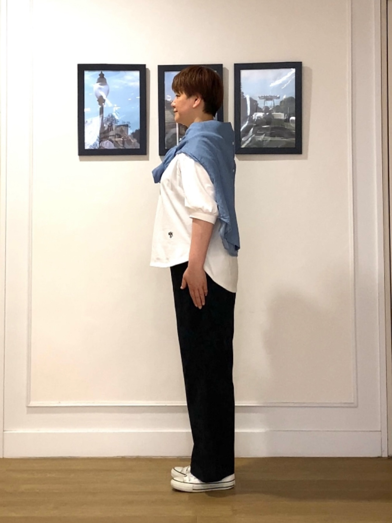 Hiroさんの「Dessin｜【セットアップ可/洗える】2オンスシアーデニムシャツ」を使ったコーディネート