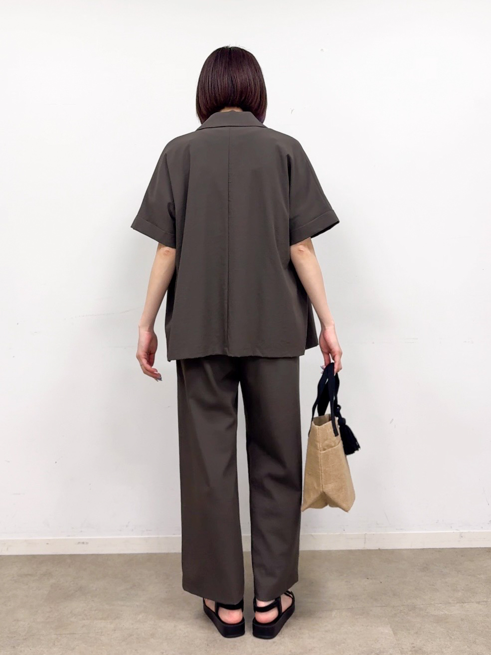 𝐜𝐡𝐢𝐤𝐚さんの「SHOO･LA･RUE｜【高レビュー/洗濯機可/セットアップ可】軽凛(かろりん) 半袖ジャケット」を使ったコーディネート