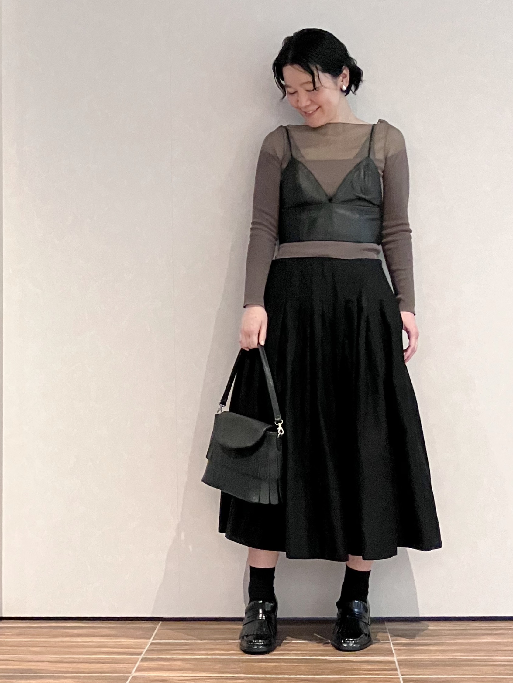 Cさんの「HIROKO HAYASHI｜FRANGIA（フランジャ）ショルダーバッグ」を使ったコーディネート