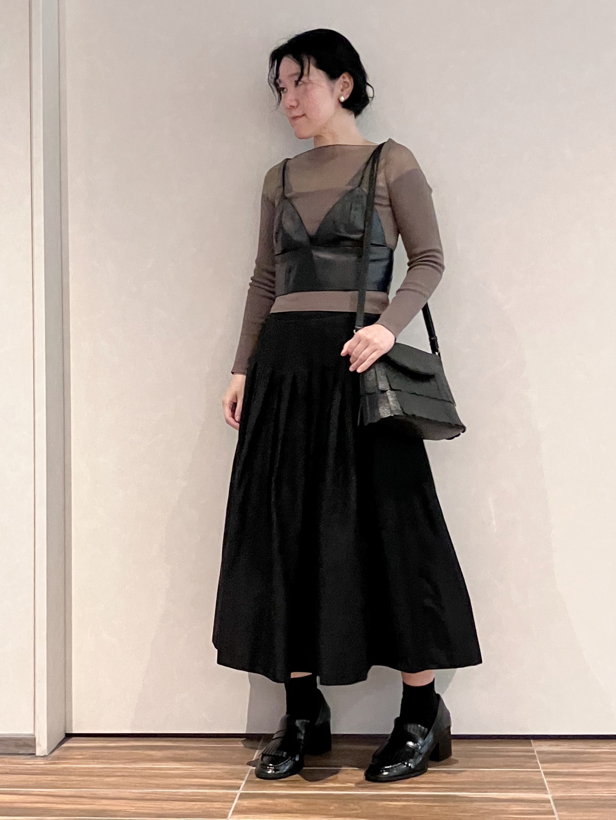 Cさんの「HIROKO HAYASHI｜FRANGIA（フランジャ）ショルダーバッグ」を使ったコーディネート