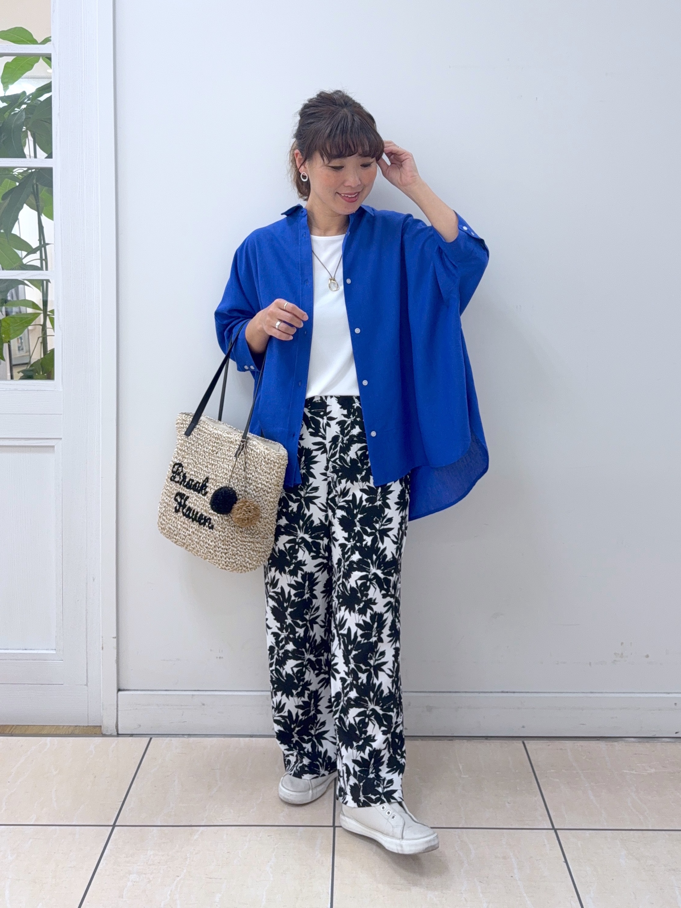 Osawaさんの「Dessin｜麻調キャップ」を使ったコーディネート