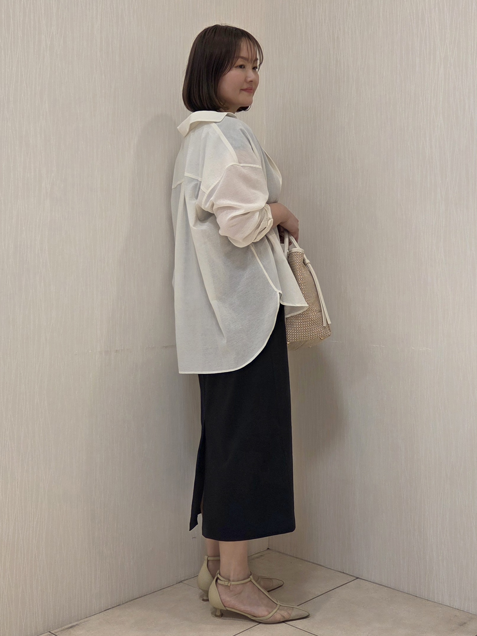 naokoさんの「UNTITLED｜◆【2WAY/マシンウォッシャブル】カシュクールデザインシャツ」を使ったコーディネート
