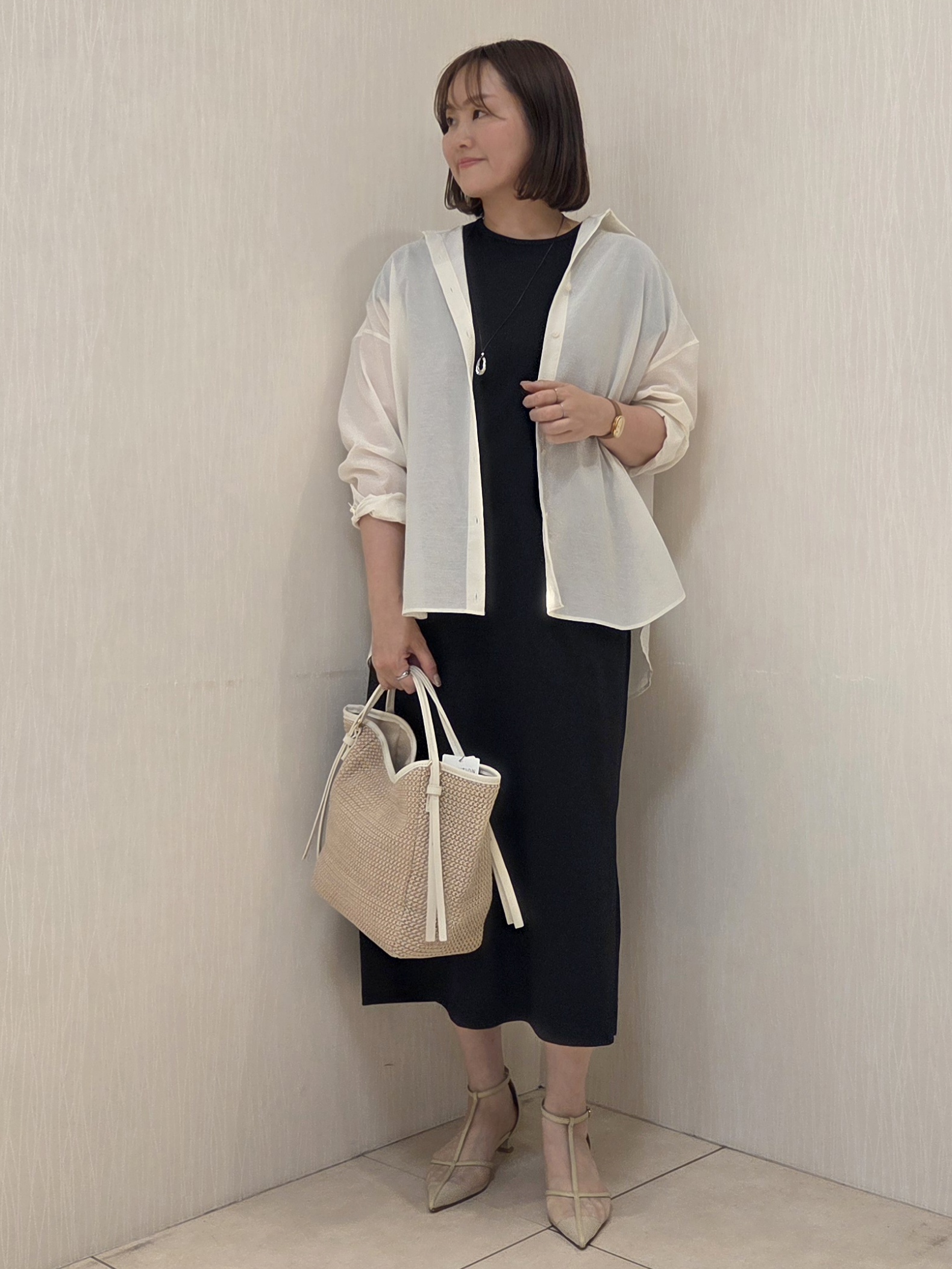 naokoさんの「UNTITLED｜◆【2WAY/マシンウォッシャブル】カシュクールデザインシャツ」を使ったコーディネート