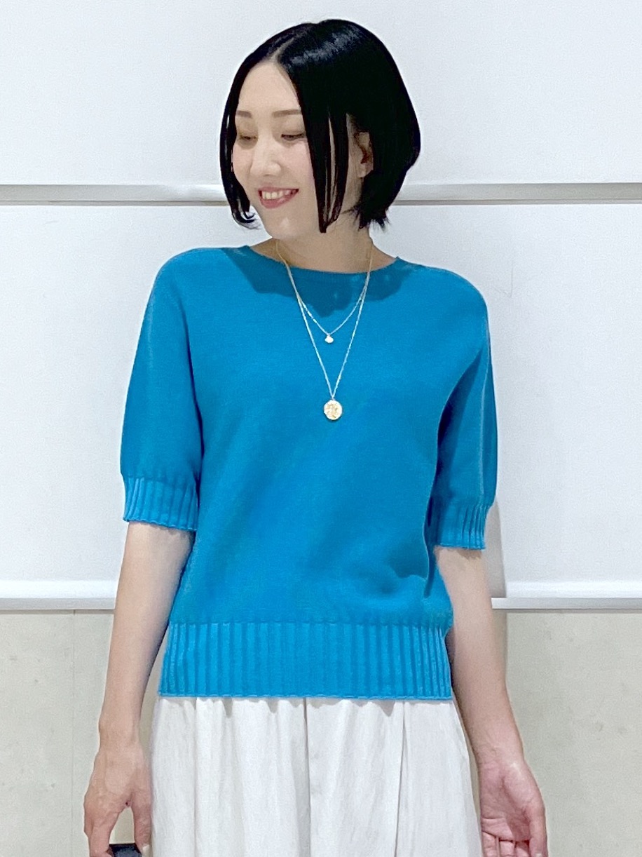 eriko さんの「Dessin｜【洗える】ワイドリブ使いコンパクトニット」を使ったコーディネート