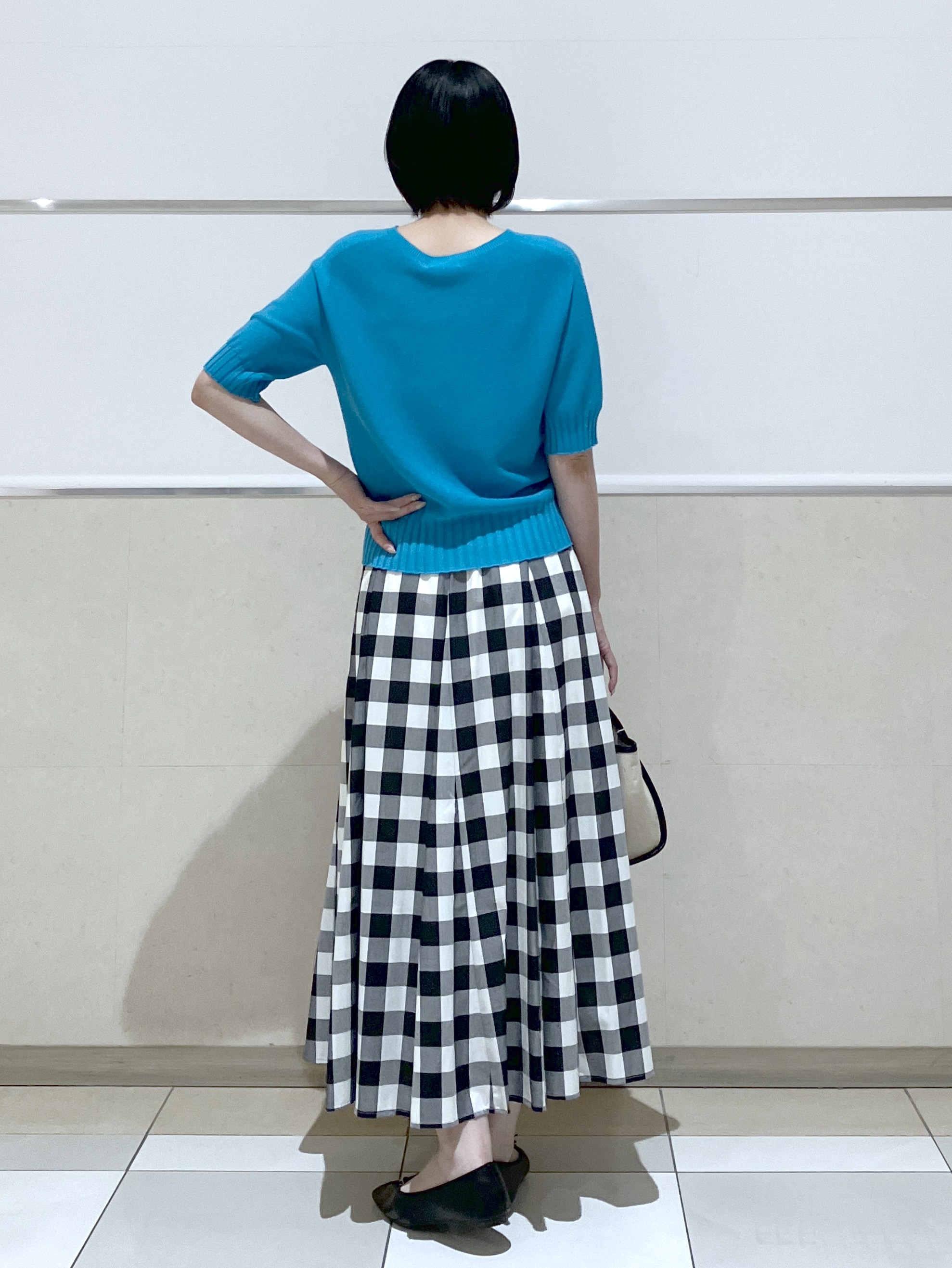 eriko さんの「Dessin｜【洗える】ワイドリブ使いコンパクトニット」を使ったコーディネート