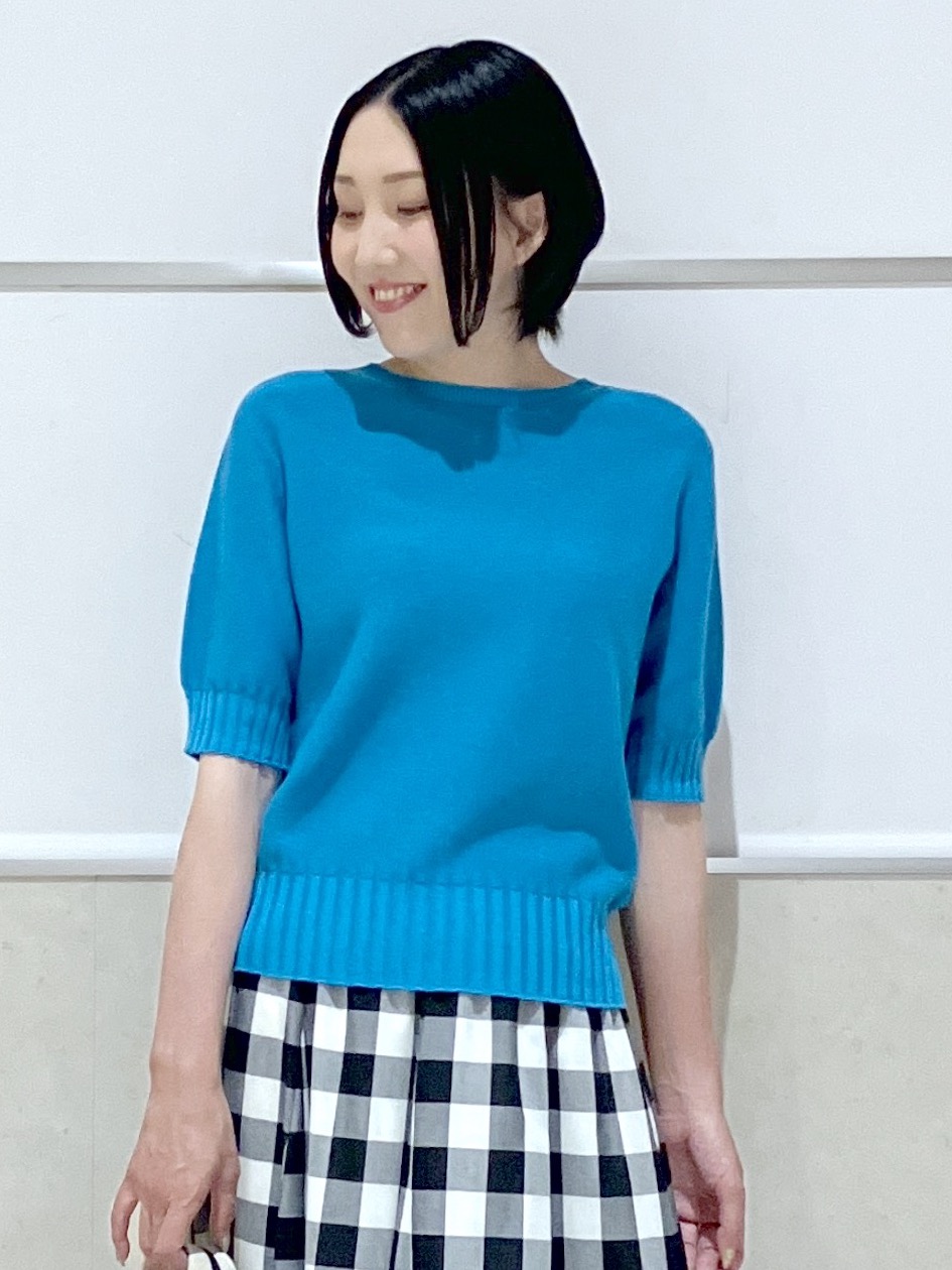 eriko さんの「Dessin｜【洗える】ワイドリブ使いコンパクトニット」を使ったコーディネート