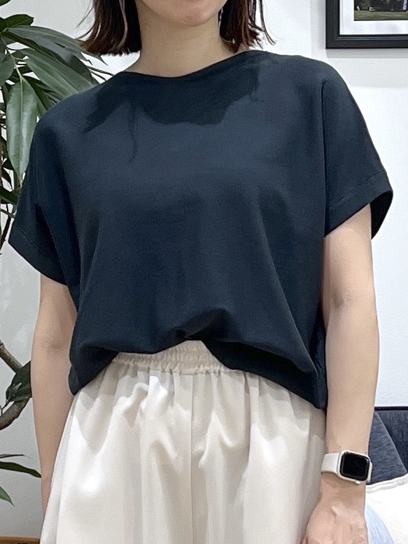 canaさんの「Dessin｜【洗える】後ろボタンフレンチスリーブニット」を使ったコーディネート
