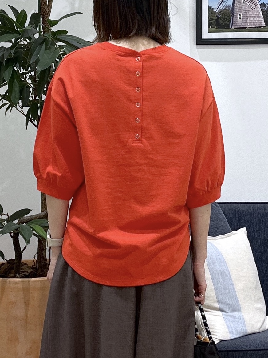 canaさんの「Dessin｜【360度可愛い】バックヘンリーカットソー5分袖」を使ったコーディネート