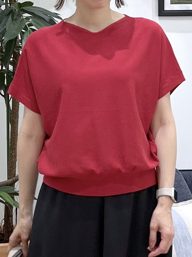 canaさんの「Dessin｜【洗える】後ろボタンフレンチスリーブニット」を使ったコーディネート