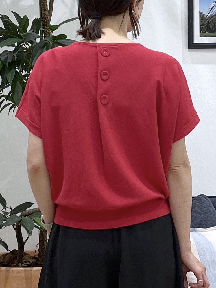 canaさんの「Dessin｜【洗える】後ろボタンフレンチスリーブニット」を使ったコーディネート