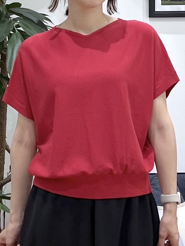 canaさんの「Dessin｜【洗える】後ろボタンフレンチスリーブニット」を使ったコーディネート