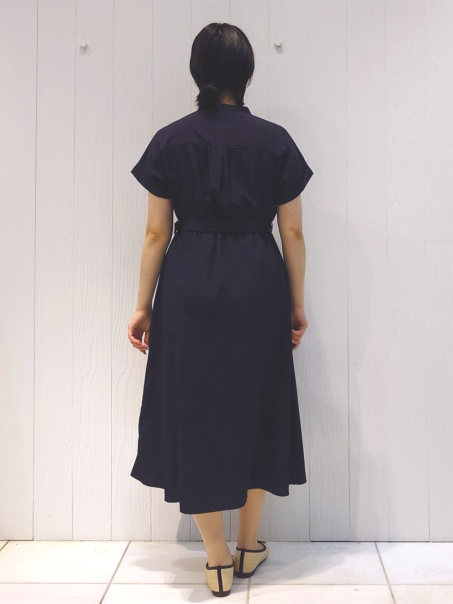 haruさんの「index｜ダブルポケットスキッパーワンピース【防シワ／洗濯機OK】《XS～3L／6col》」を使ったコーディネート