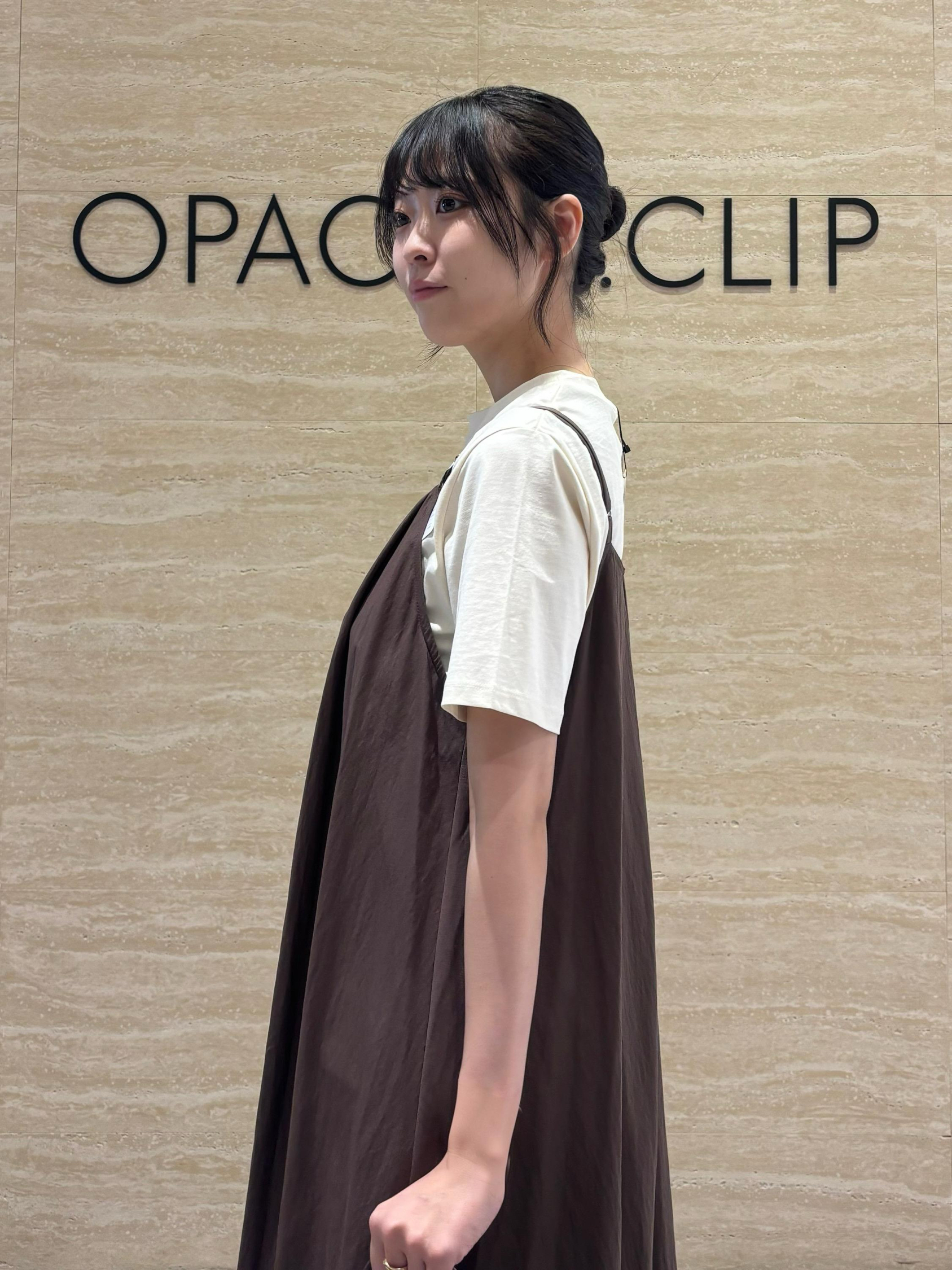 Ririkaさんの「OPAQUE.CLIP｜アソートロゴTシャツ【洗濯機OK】」を使ったコーディネート