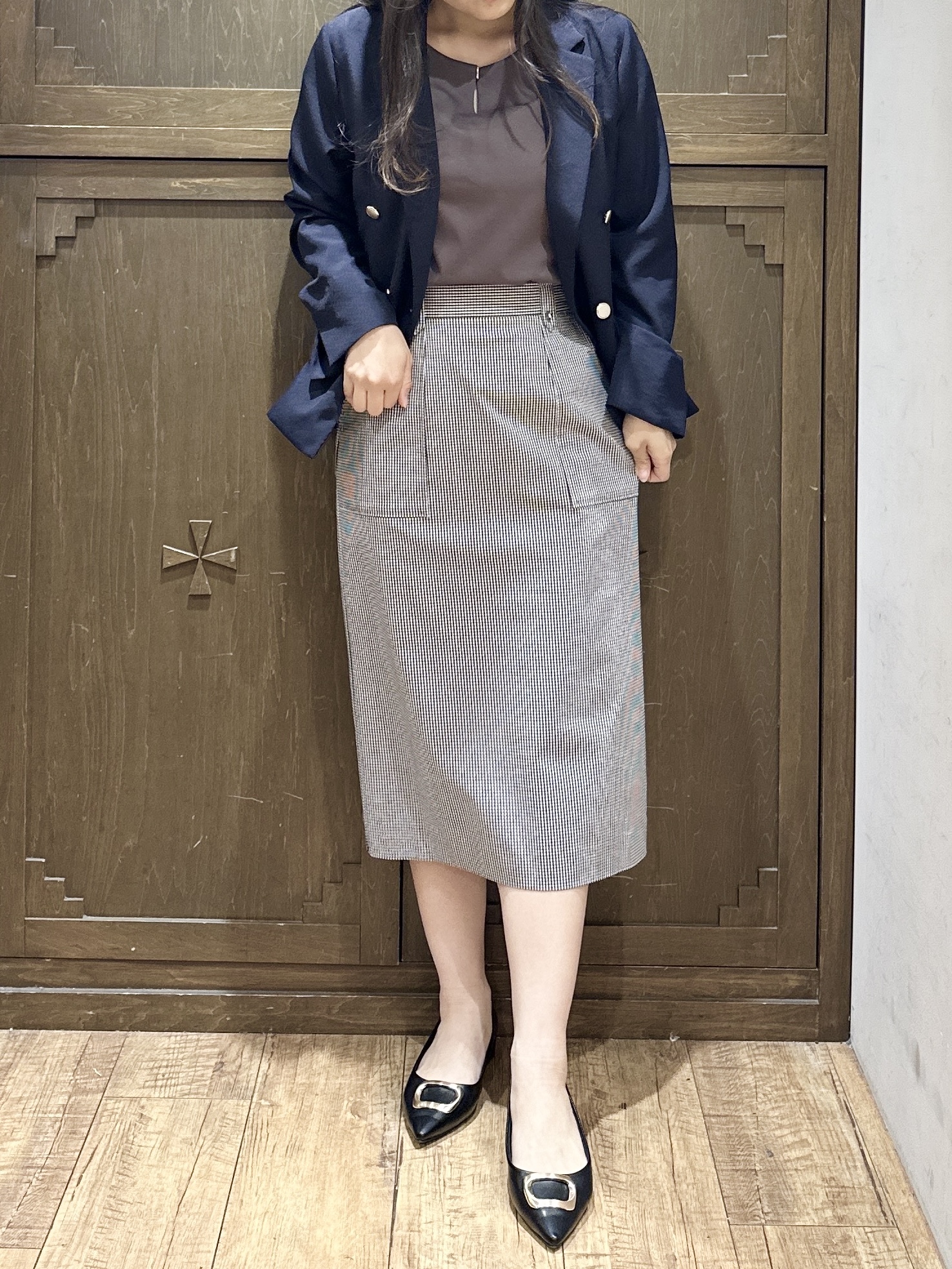 kanaさんの「index｜《再入荷》ダブルブレストテーラードジャケット【接触冷感／吸水速乾／イージーアイロン／防シワ／洗濯機O」を使ったコーディネート