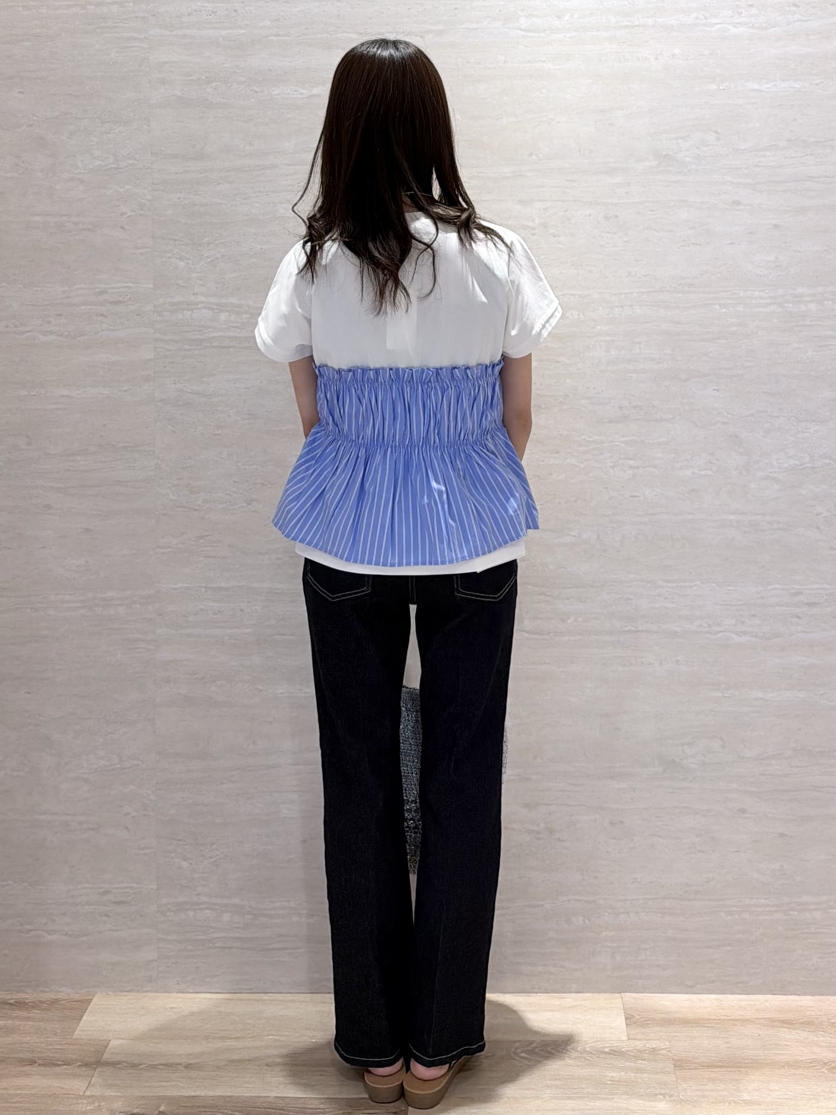 Hinaさんの「OPAQUE.CLIP｜ビスチェドッキングTシャツ【洗濯機OK】」を使ったコーディネート