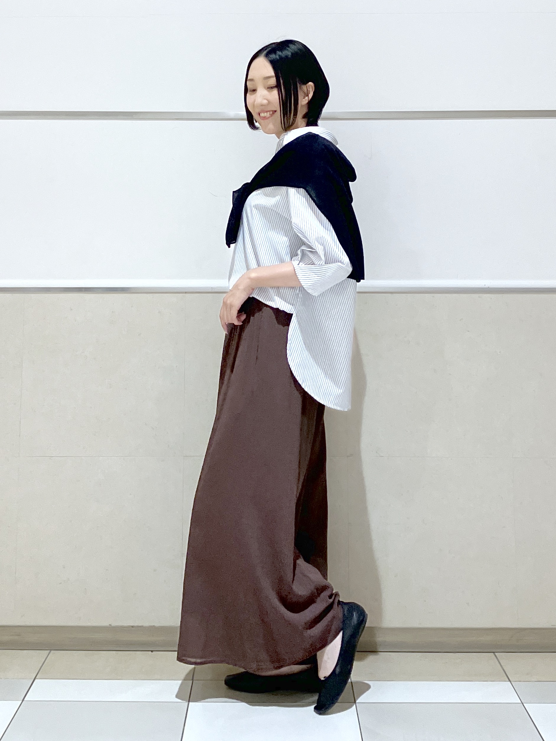 eriko さんの「Dessin｜【洗える】スキッパーシャツブラウス」を使ったコーディネート