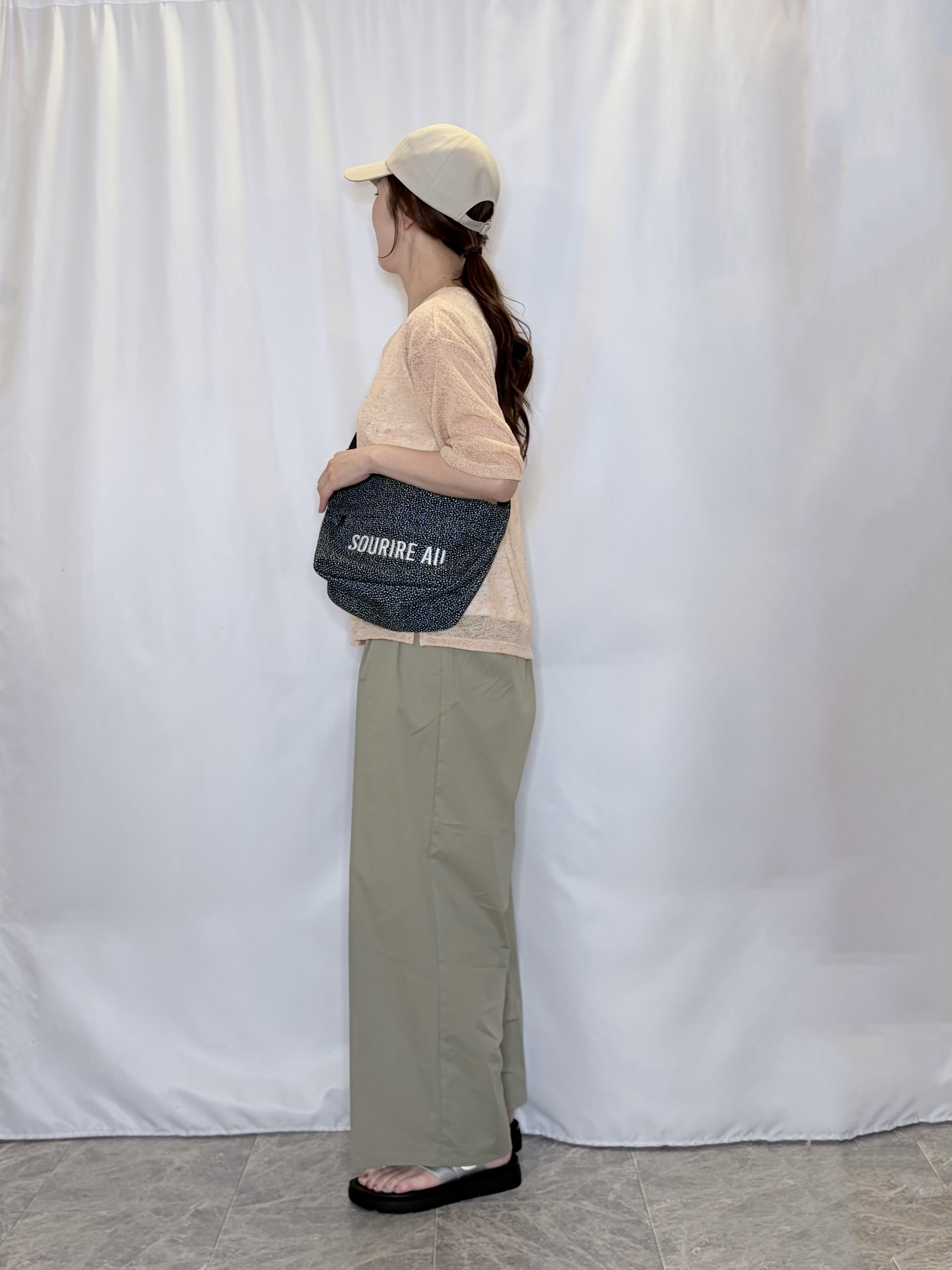 おうめさんの「SHOO･LA･RUE｜【2点セット】メランジシアートップス&times;タンクトップセット」を使ったコーディネート