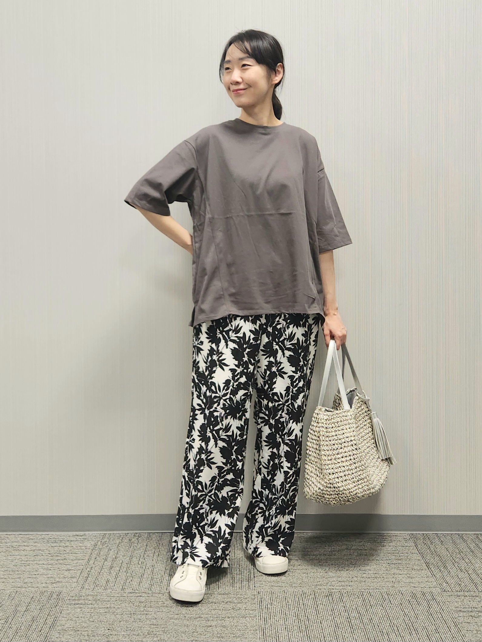 naraさんの「Dessin｜【UVカット/接触冷感】プレーティングTシャツ」を使ったコーディネート