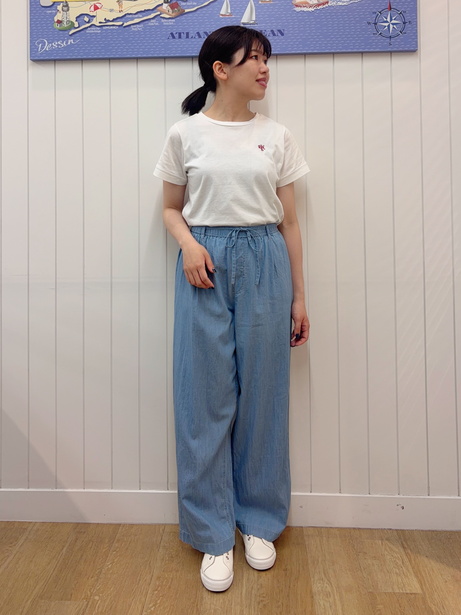 Mayaさんの「Dessin｜【洗える】ペーパー混ニットベスト」を使ったコーディネート