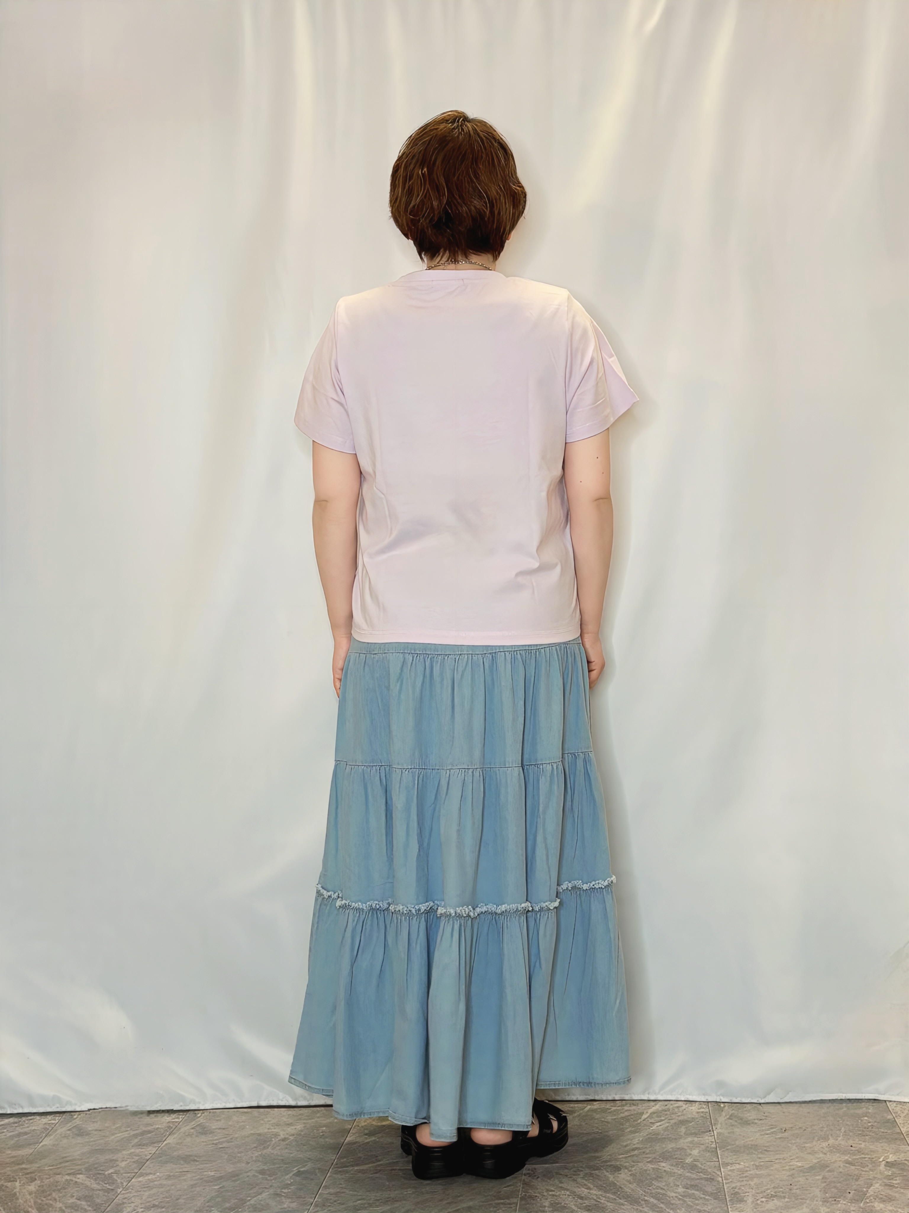たみさんの「SHOO･LA･RUE｜【S-LL/プチプラ/柄が選べる】上品プリントTシャツ」を使ったコーディネート