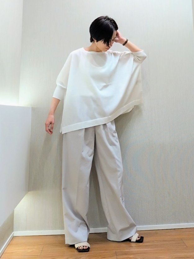 ミズタさんの「UNTITLED｜【アンサンブル可/洗える】シアーレーヨンニット」を使ったコーディネート