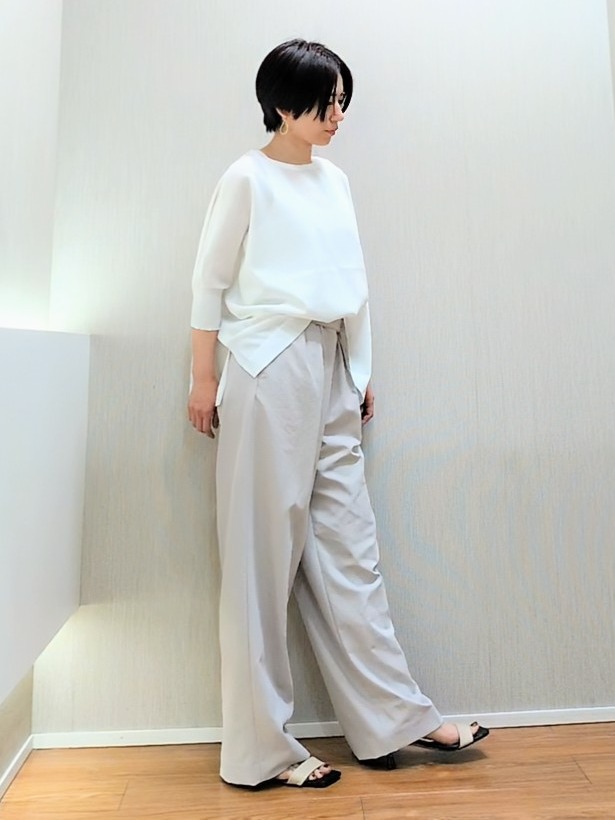 ミズタさんの「UNTITLED｜【アンサンブル可/洗える】シアーレーヨンニット」を使ったコーディネート