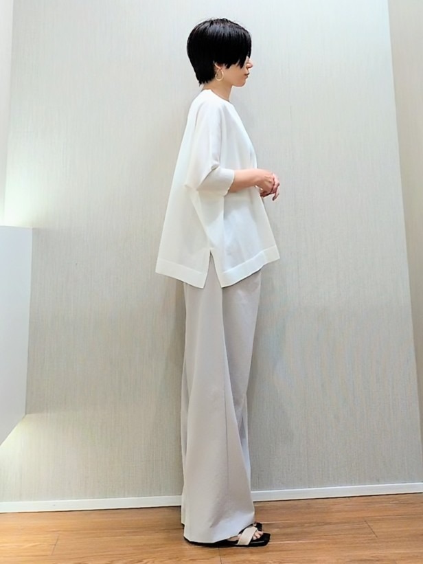 ミズタさんの「UNTITLED｜【アンサンブル可/洗える】シアーレーヨンニット」を使ったコーディネート