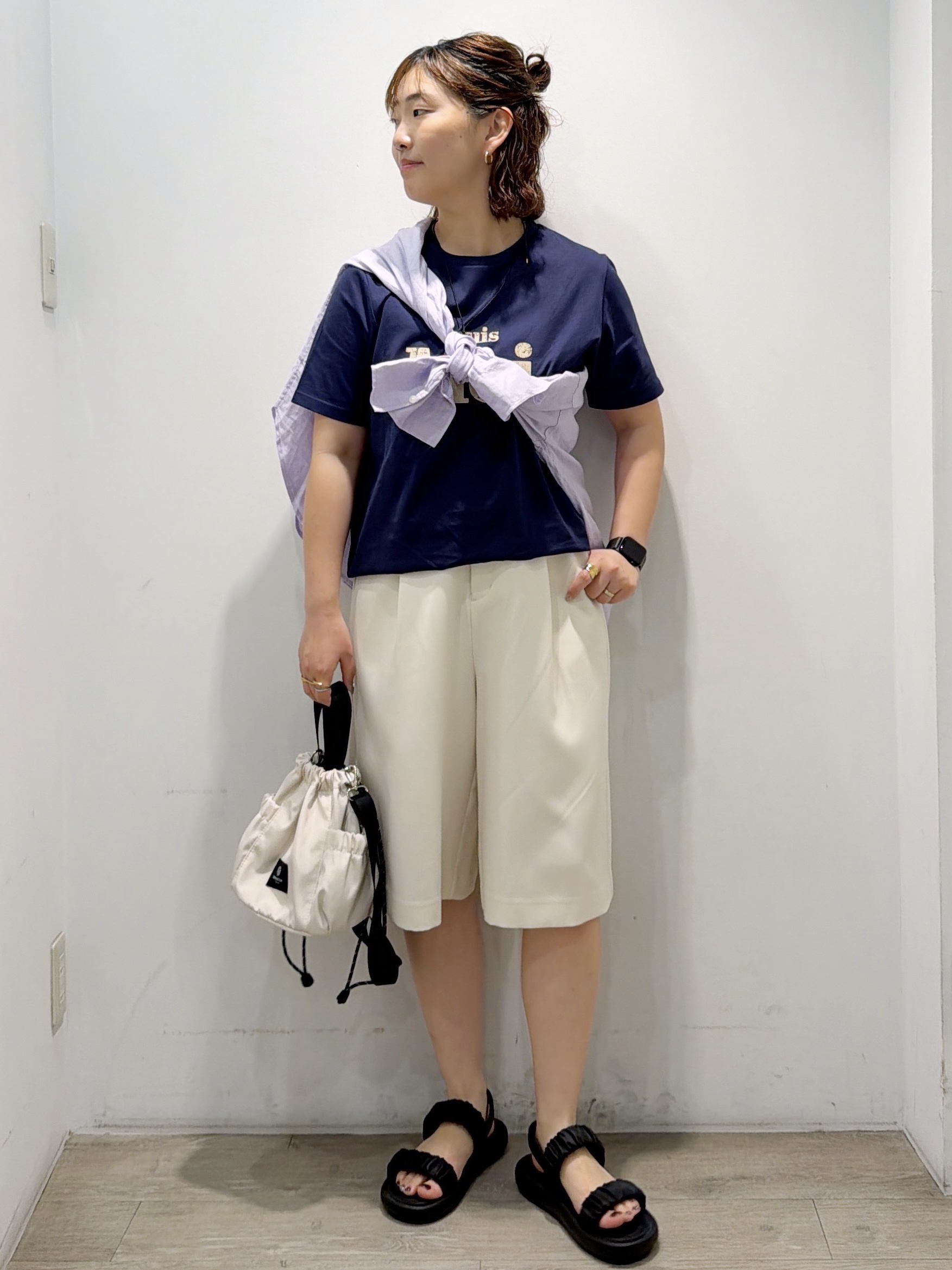 sumicaさんの「OPAQUE.CLIP｜アソートロゴTシャツ【洗濯機OK】」を使ったコーディネート