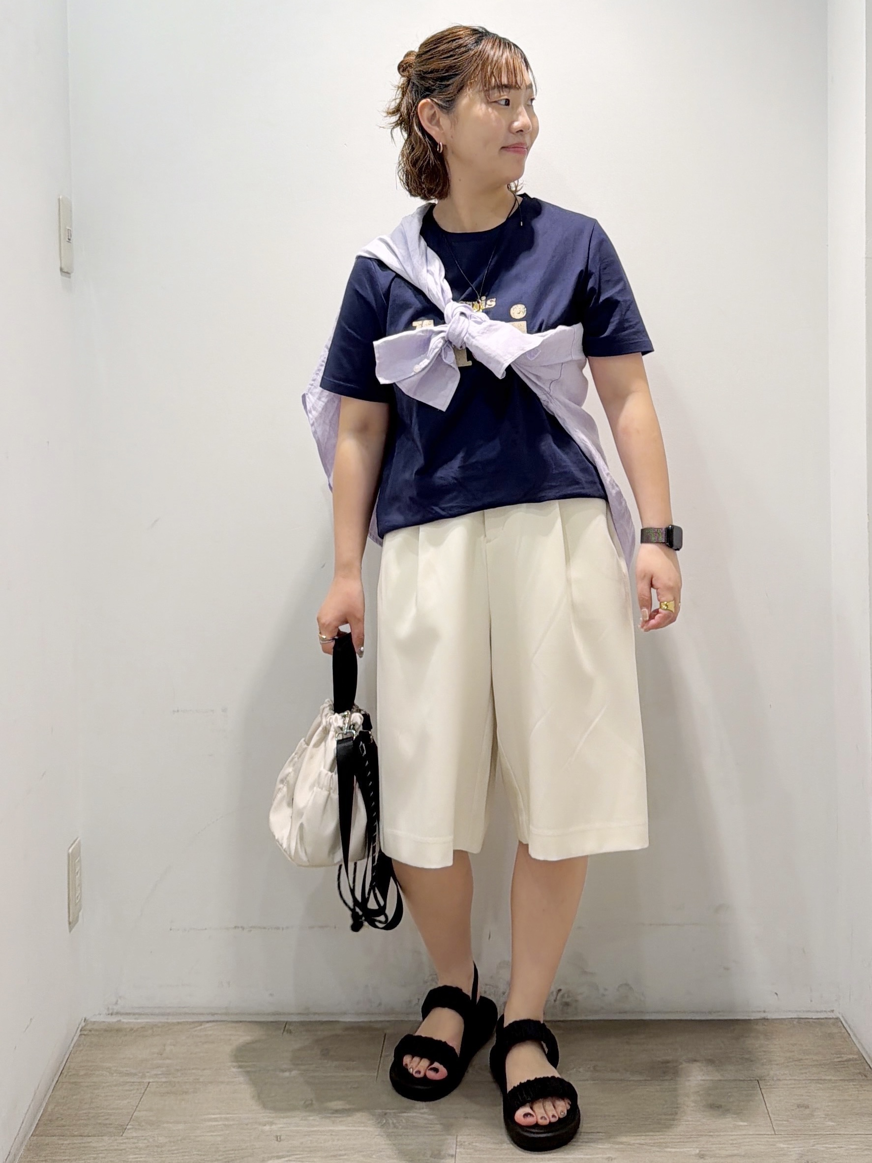 sumicaさんの「OPAQUE.CLIP｜アソートロゴTシャツ【洗濯機OK】」を使ったコーディネート