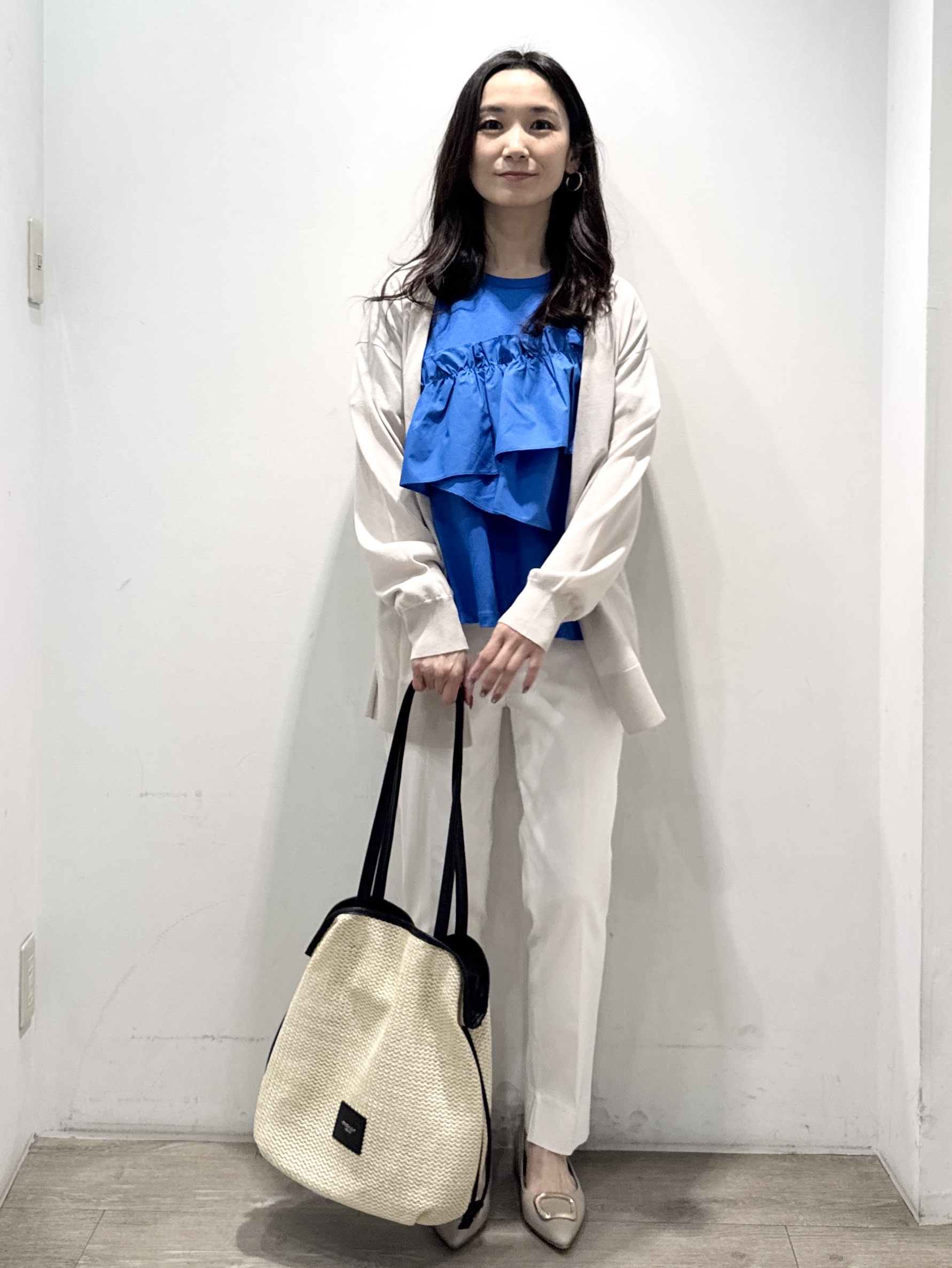yuicciさんの「OPAQUE.CLIP｜【接触冷感】ニットカーディガン《洗濯機OK／抗ピリング》」を使ったコーディネート