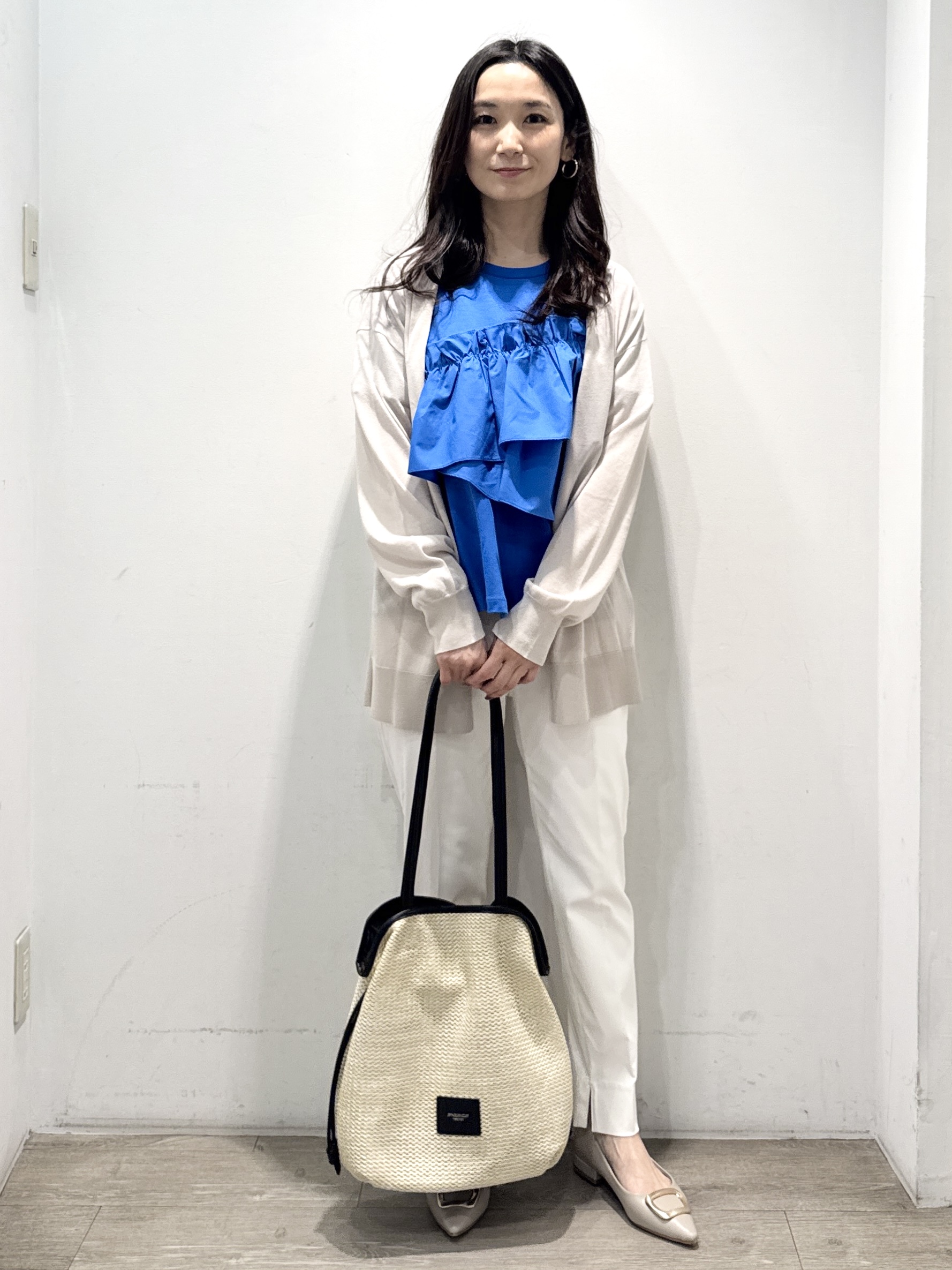 yuicciさんの「OPAQUE.CLIP｜【接触冷感】ニットカーディガン《洗濯機OK／抗ピリング》」を使ったコーディネート