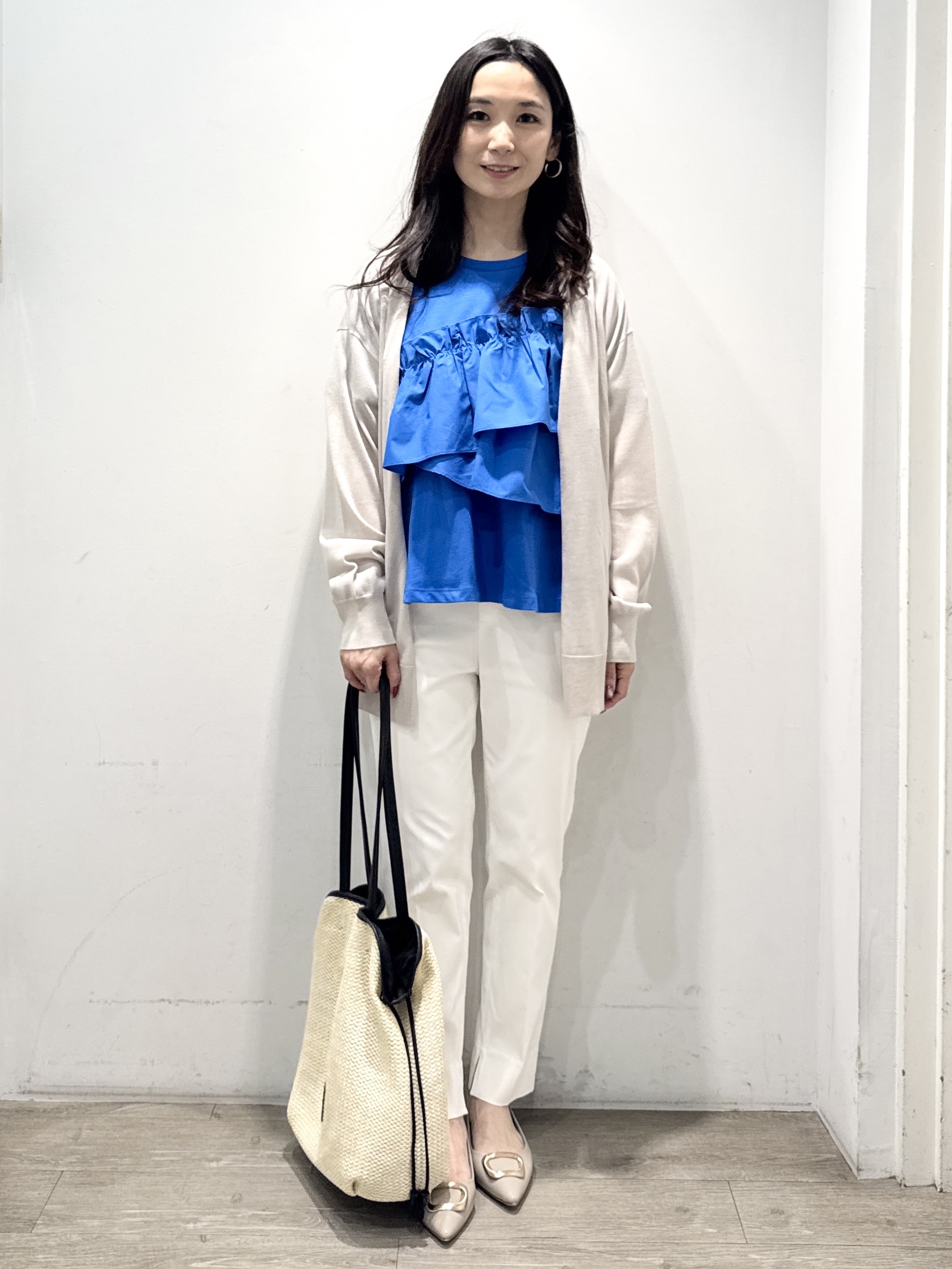 yuicciさんの「OPAQUE.CLIP｜【接触冷感】ニットカーディガン《洗濯機OK／抗ピリング》」を使ったコーディネート